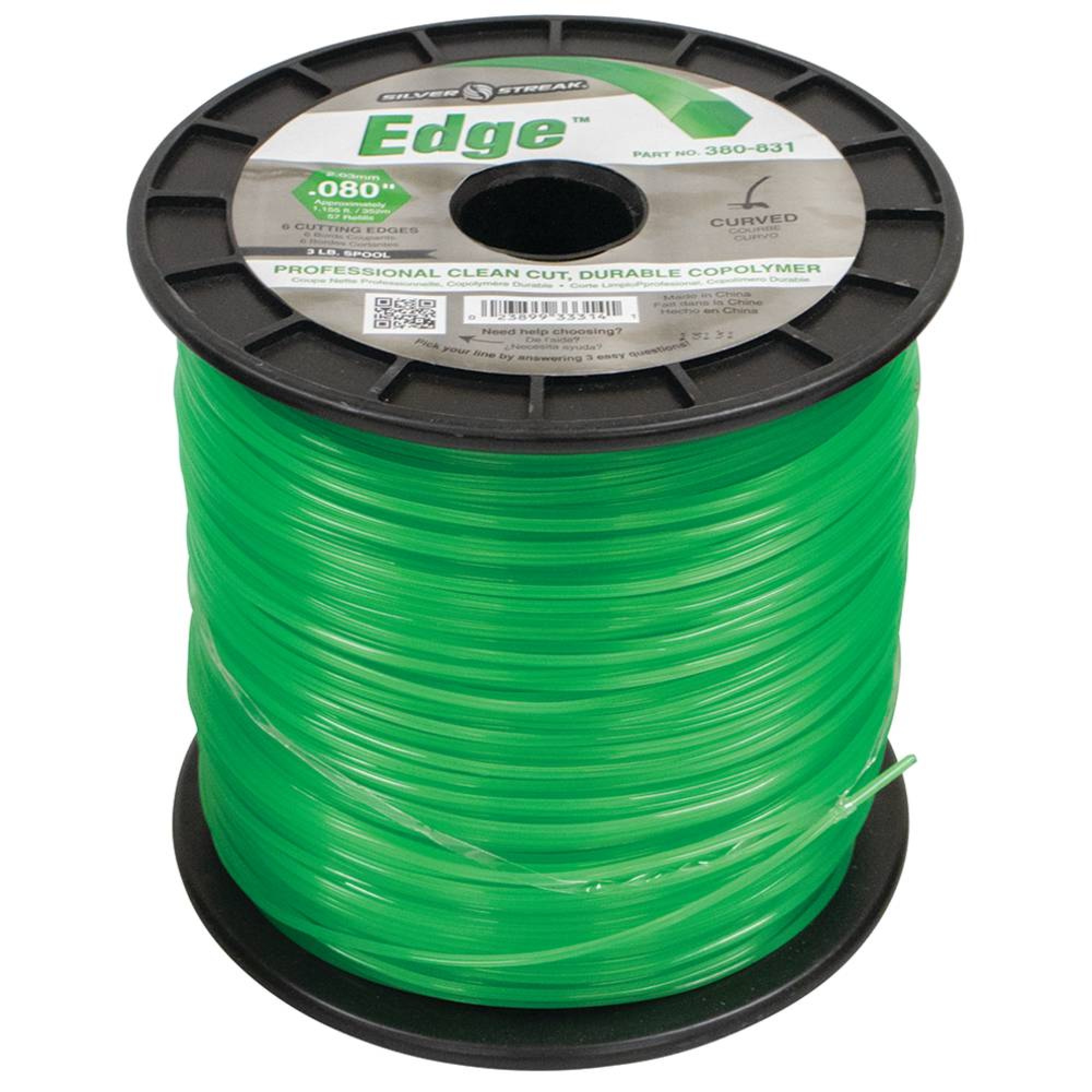 New Silver Streak Edge Trimmer Line Replaces, .080 3 lb. Spool, 380-831