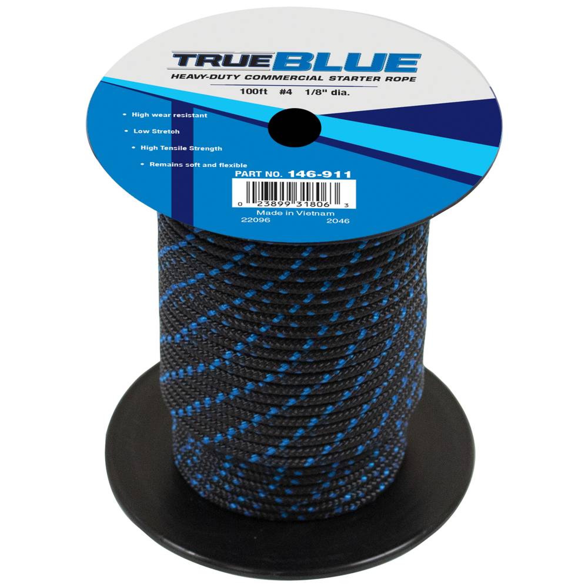 Stens 100' Starter Rope #4 Solid Braid; 146-911