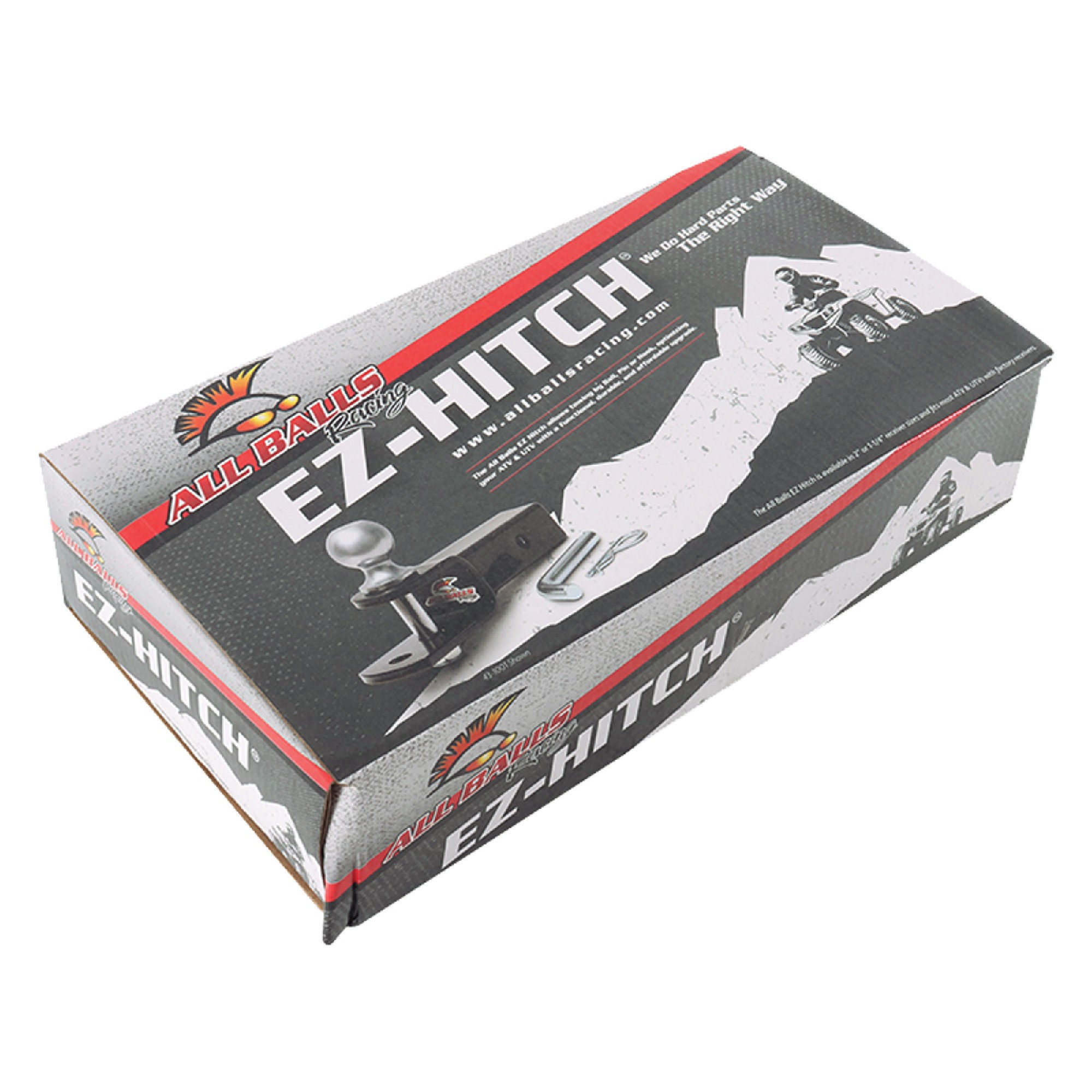 All Balls Racing EZ Hitch 1-1/4" receiver 2" ball 43-1002 for Kymco Dom X 4