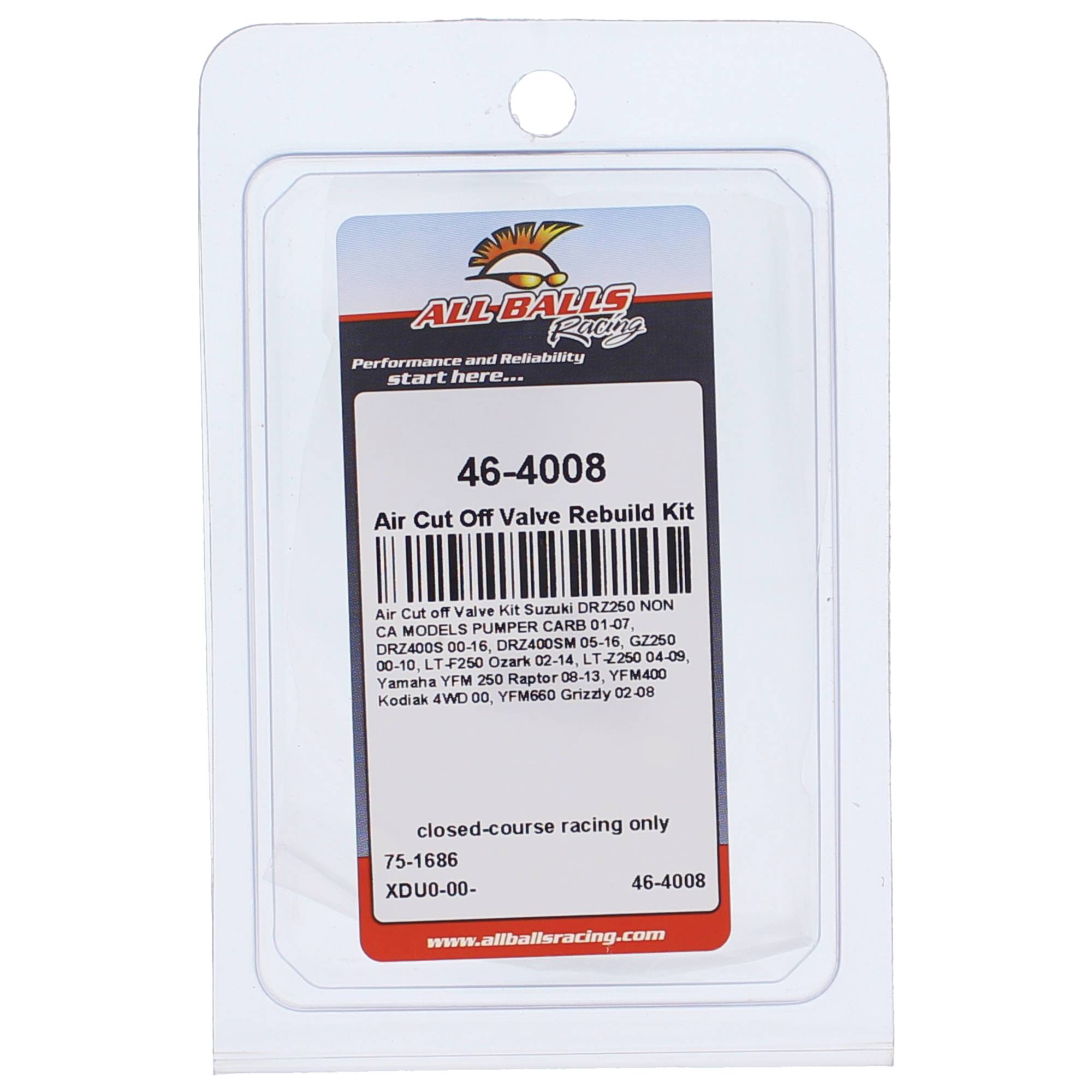 All Balls Air Cut Off Valve Rebuild Kit 46-4008 for Suzuki DR-Z 250 01-07