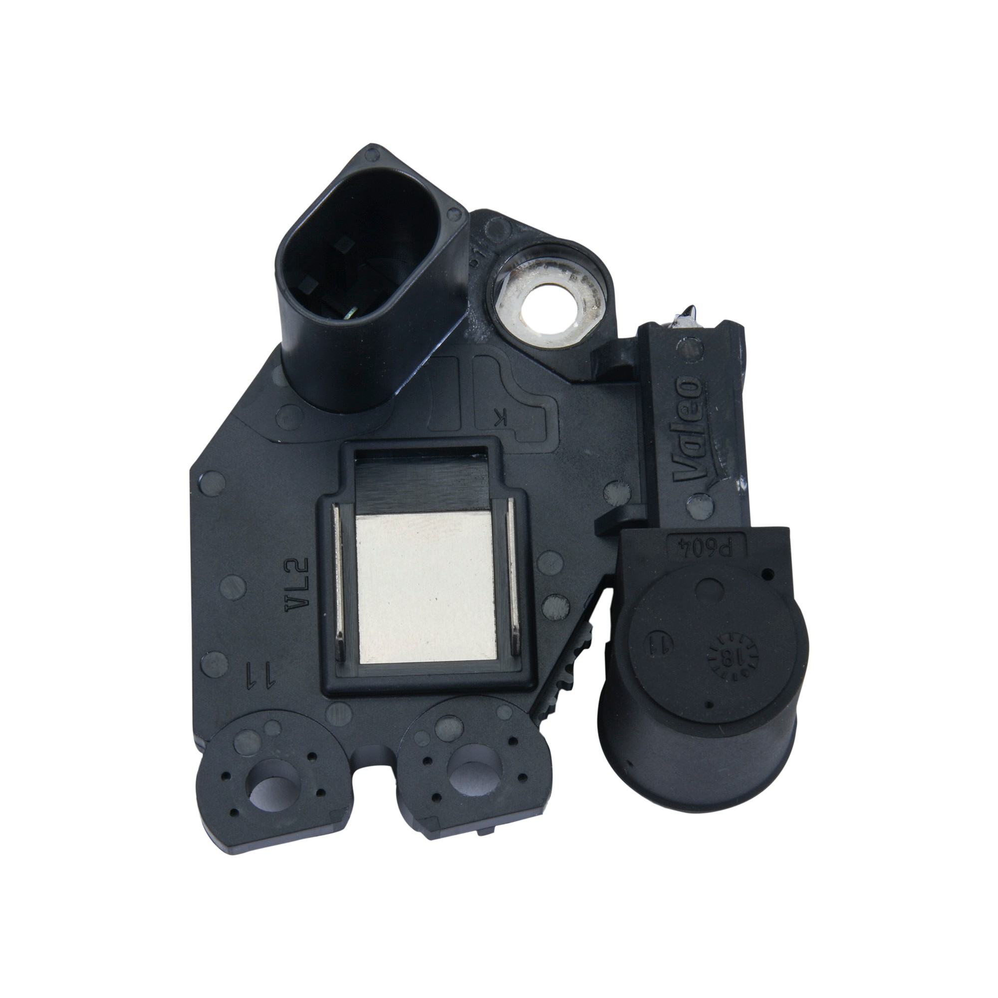 New Regulator for Valeo; 12V, B-Circuit; Term ID: Negative; w/ Brush Holder