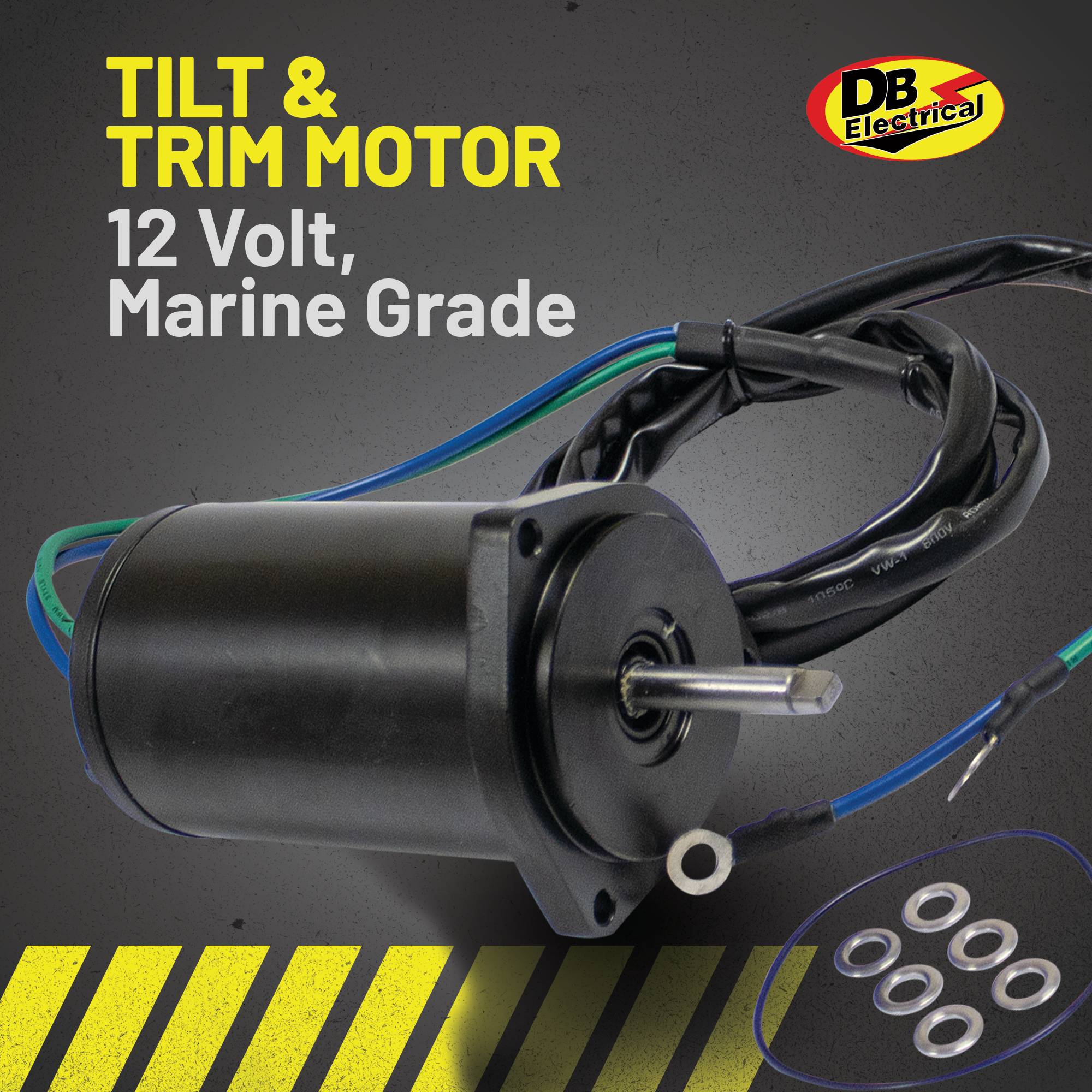 Tilt Trim Motor for Yamaha F50TLRC, T50TLRC, 62Y-43880-02-00, PT614NM; TRM0071