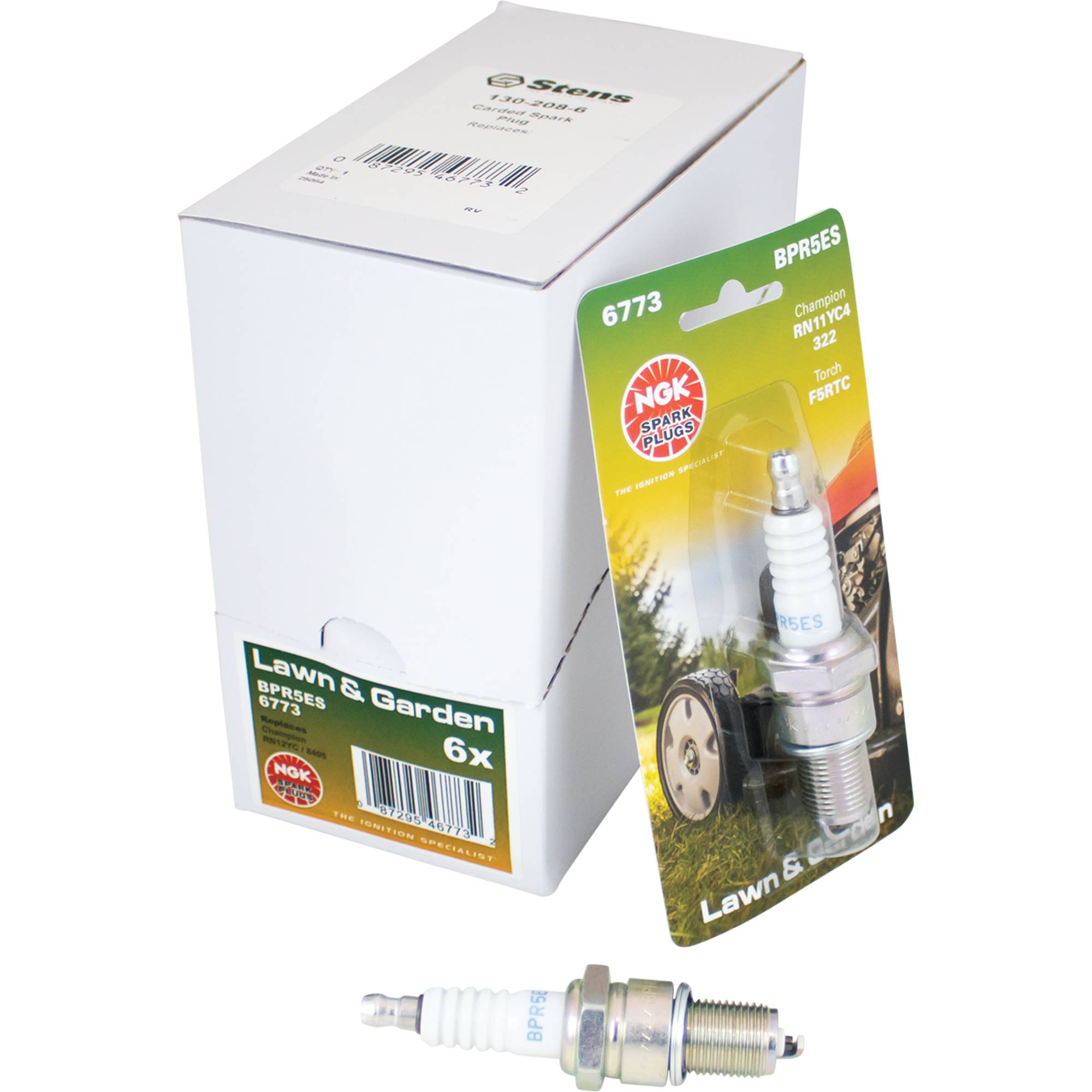 Carded Spark Plug For Honda 7634, 98079-55145, NGK 6773, 7634, BPR5ES; 130-208-6