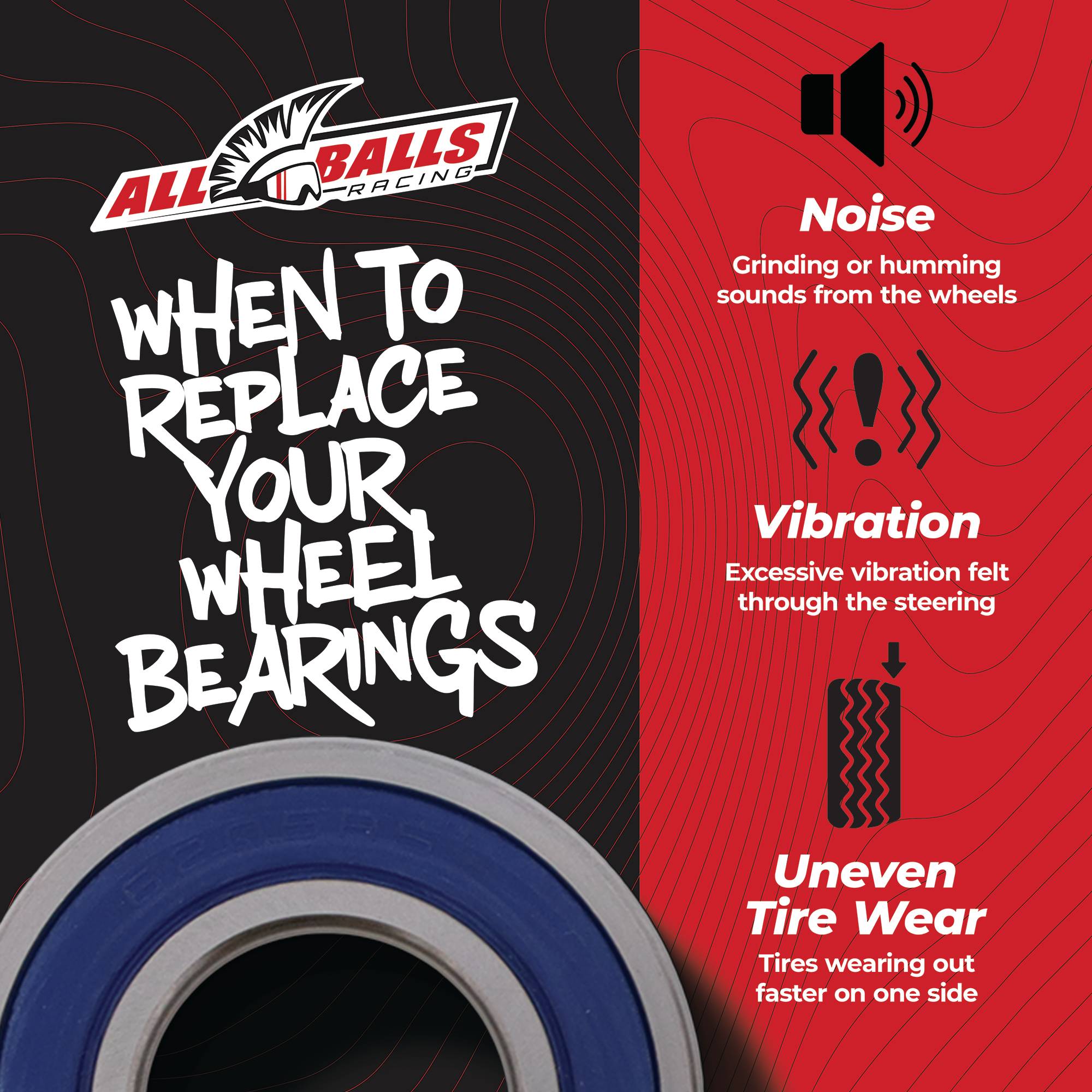 All Balls Wheel Bearing Kit 25-1741 for Kubota RTV 900 G 00, RTV 900 W6 00