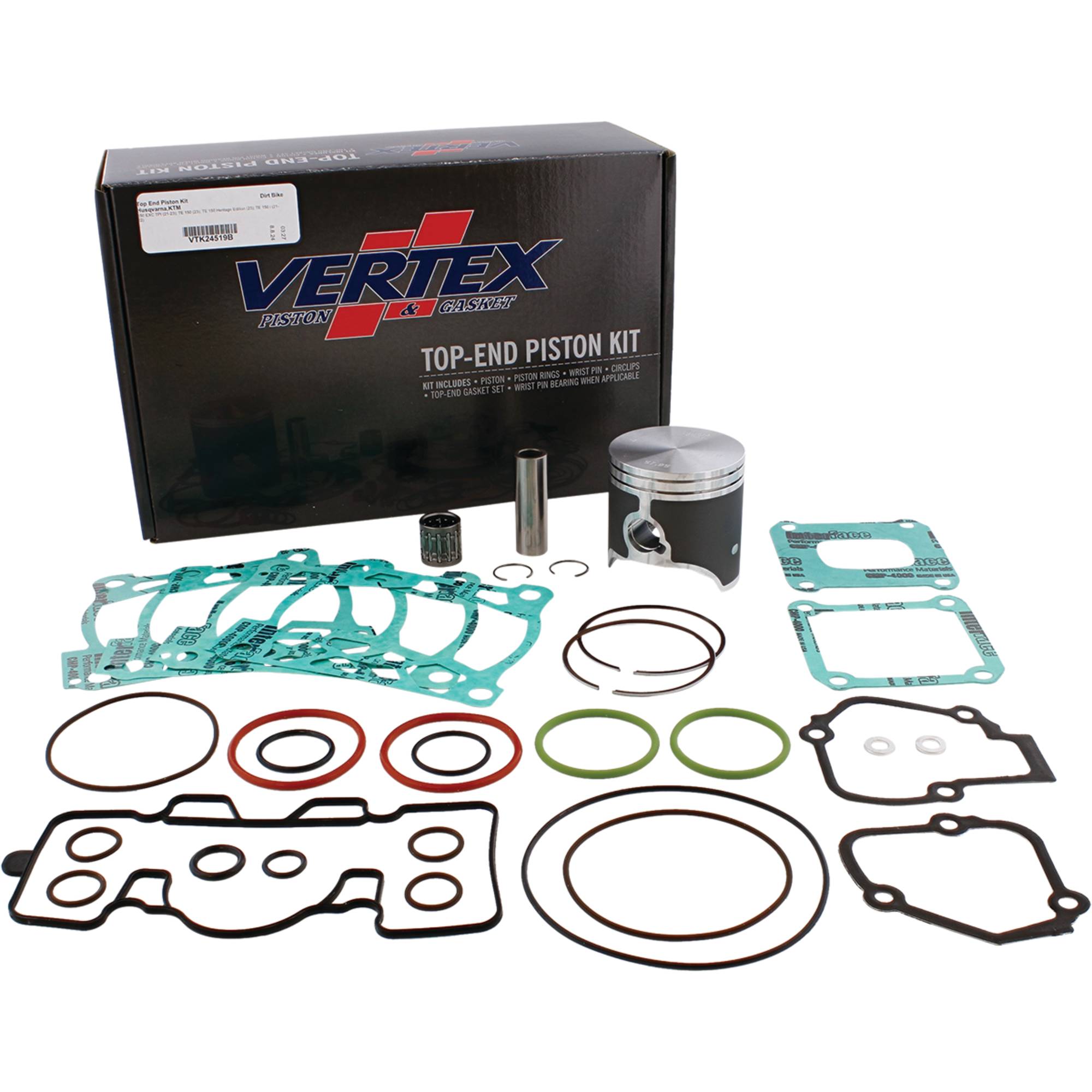 Top End Piston Kit For KTM 150 EXC TPI 2021-23, Husqvarna TE 150 2023; VTK24519B