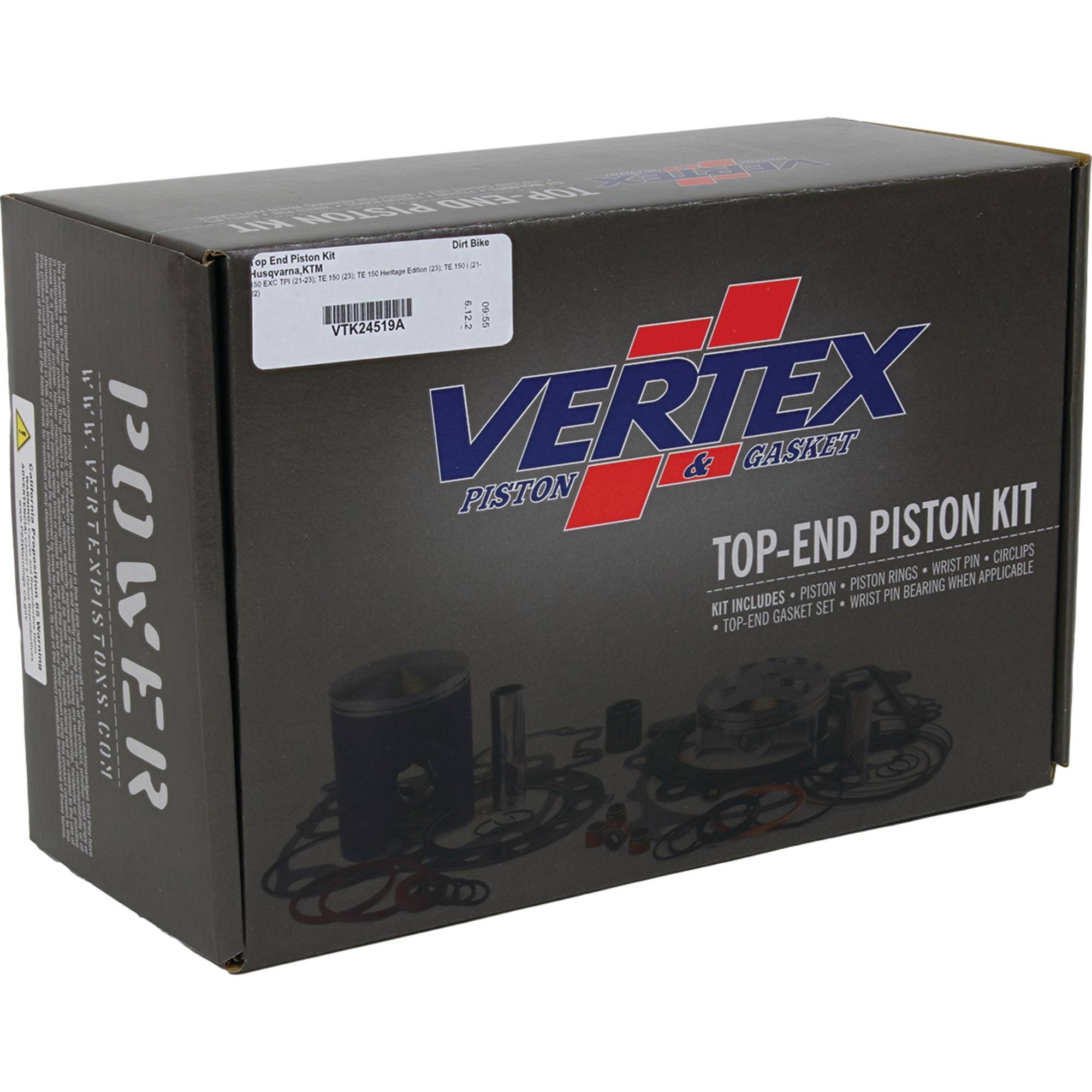Top End Piston Kit For KTM 150 EXC TPI 2021-23, Husqvarna TE 150 2023; VTK24519A