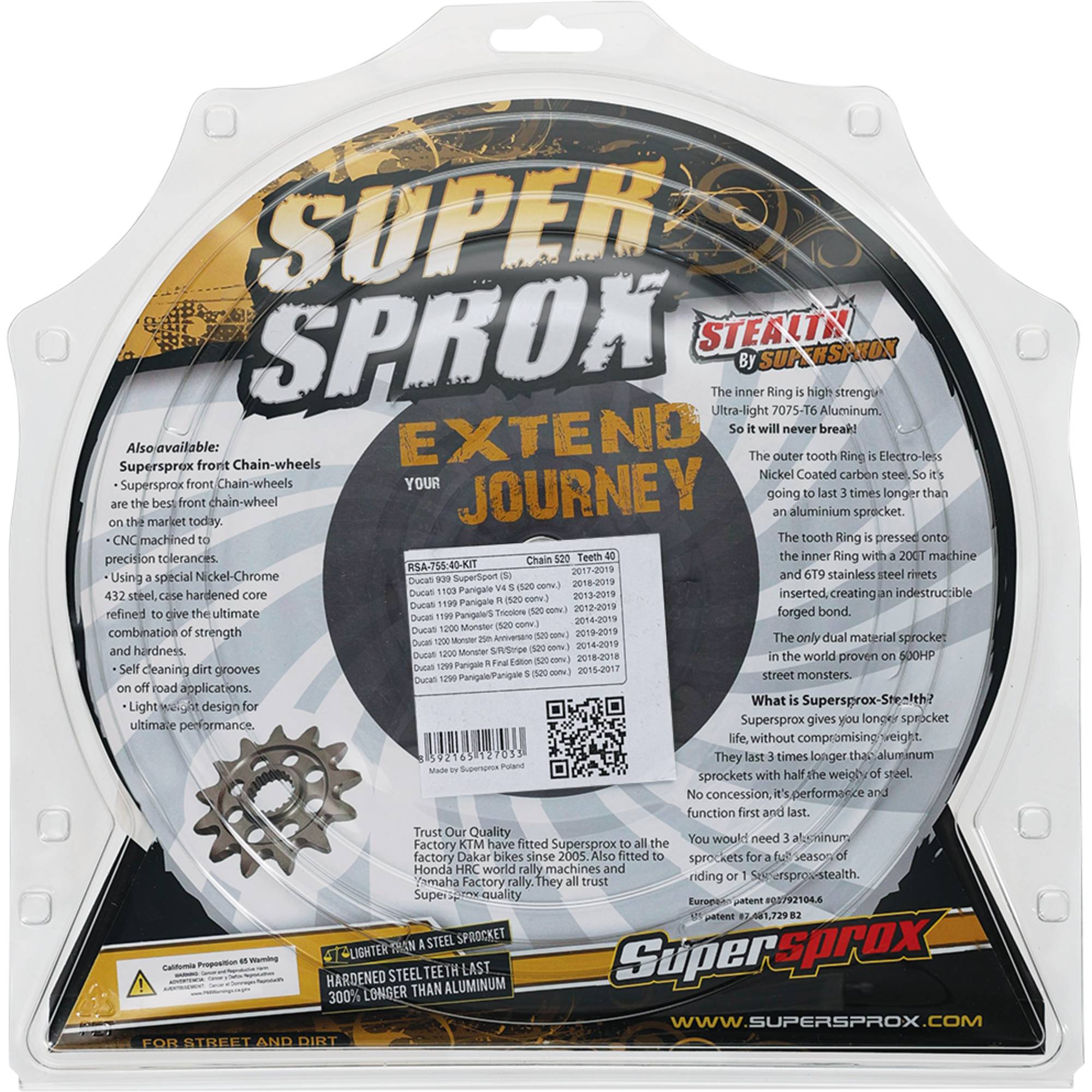 Ducati Edge Kit 520 Conversion For Ducati Monster 1200 2014-2017; RSA-755-40-KIT