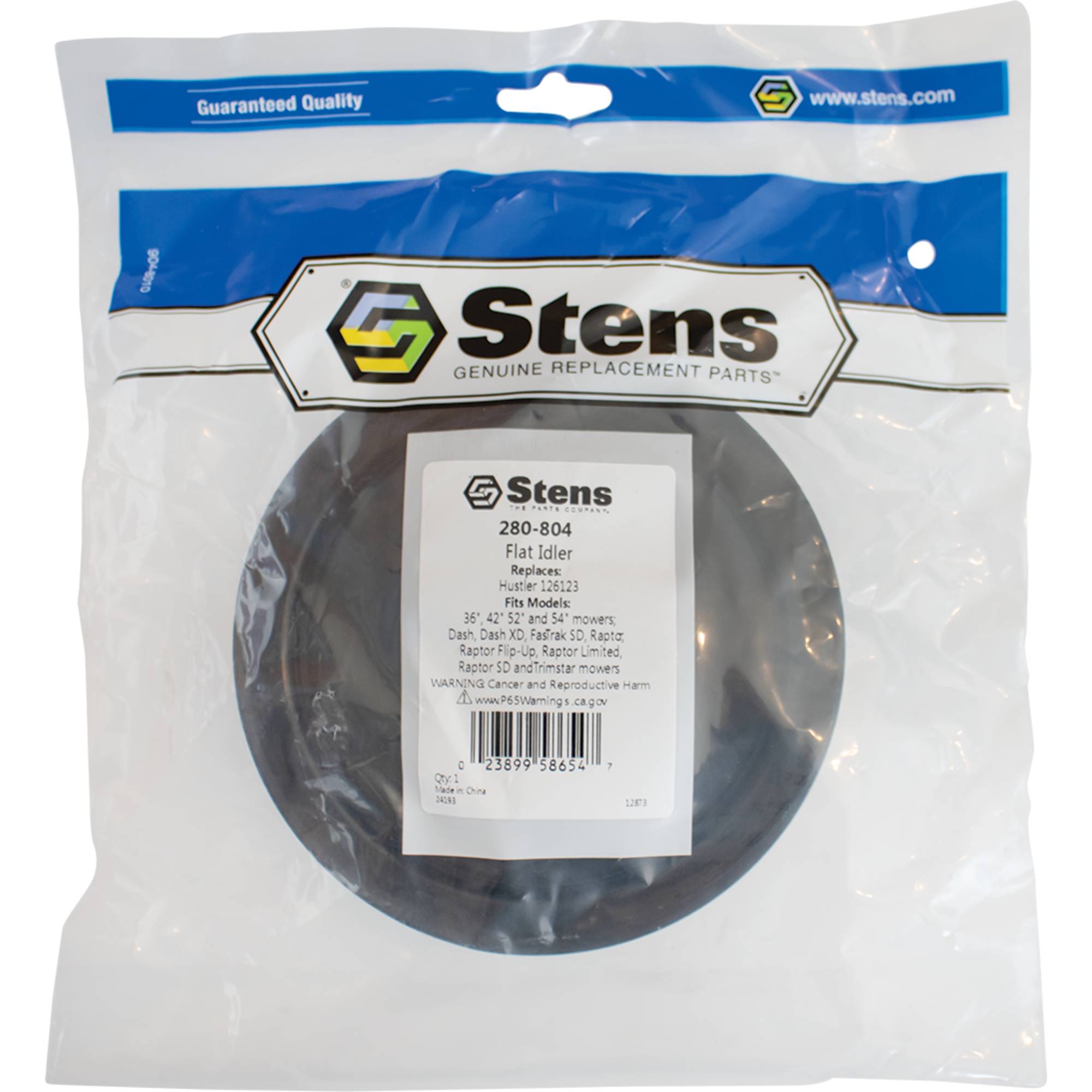 Flat Idler For Hustler 36", 42" 52" and 54" Mowers; Dash, Dash XD; 280-804