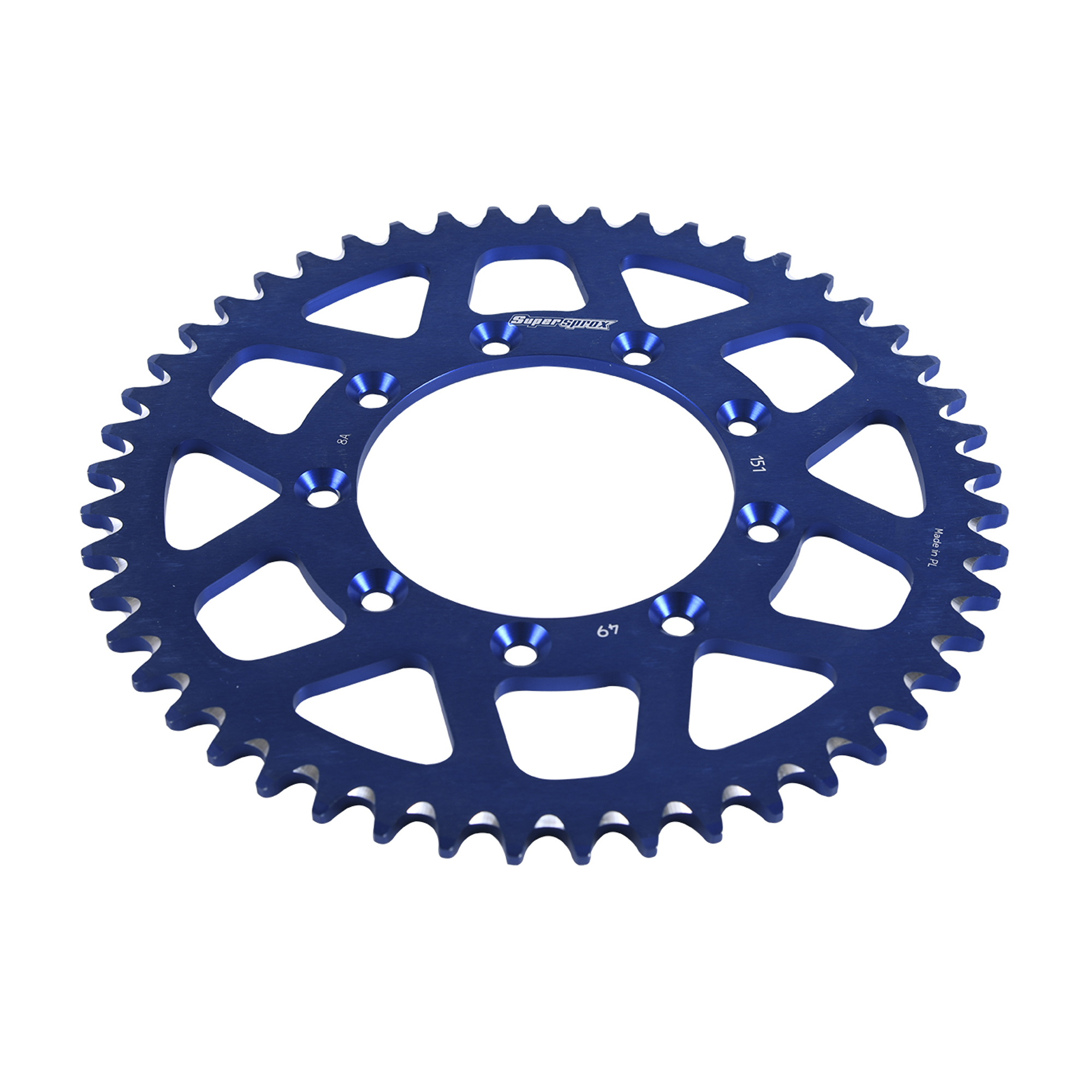 Alloy Sprocket Blu For Husqvarna TC 85 BW 2019-20, TC 85 2014-20; RAL-151-49-BLU