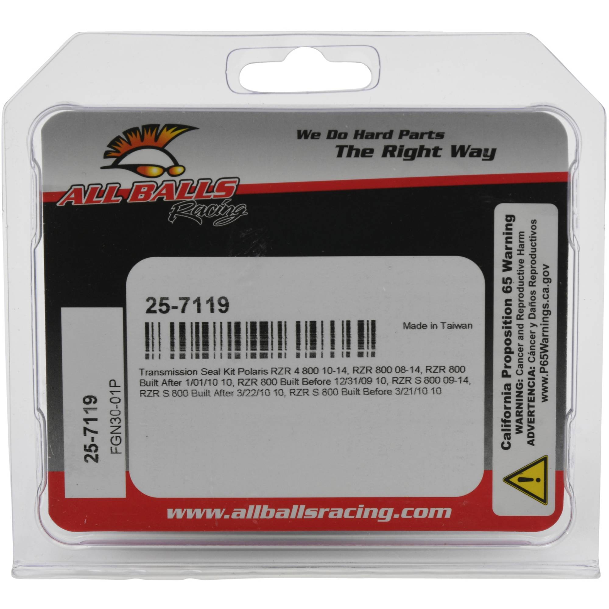 Transmission seal kit For Polaris RZR 4 800 2010-2014, RZR 800 2008-14; 25-7119