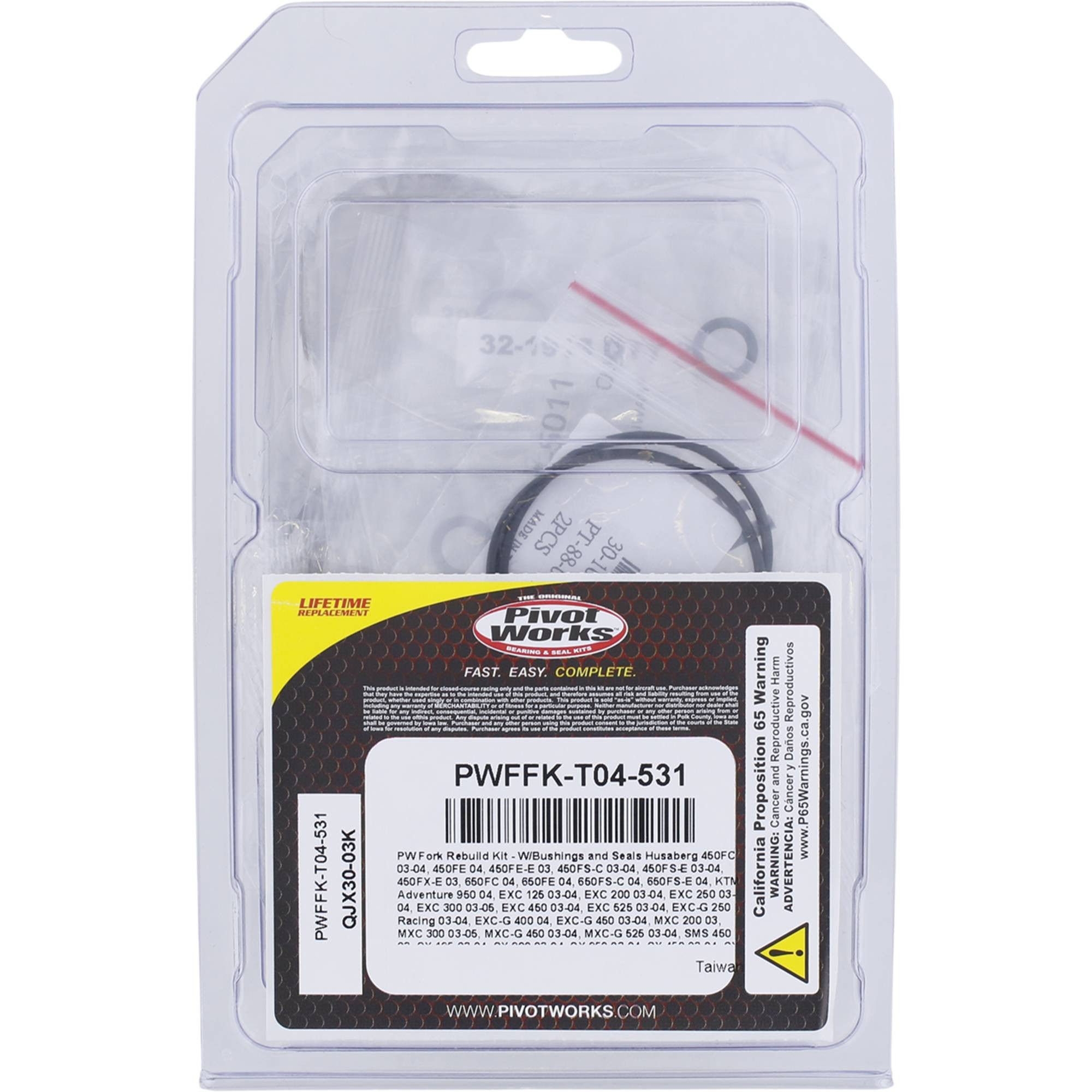 PW-Fork Rebuild Kit For Husaberg 450FC 2003-2004, 450FE-E 2003; PWFFK-T04-531