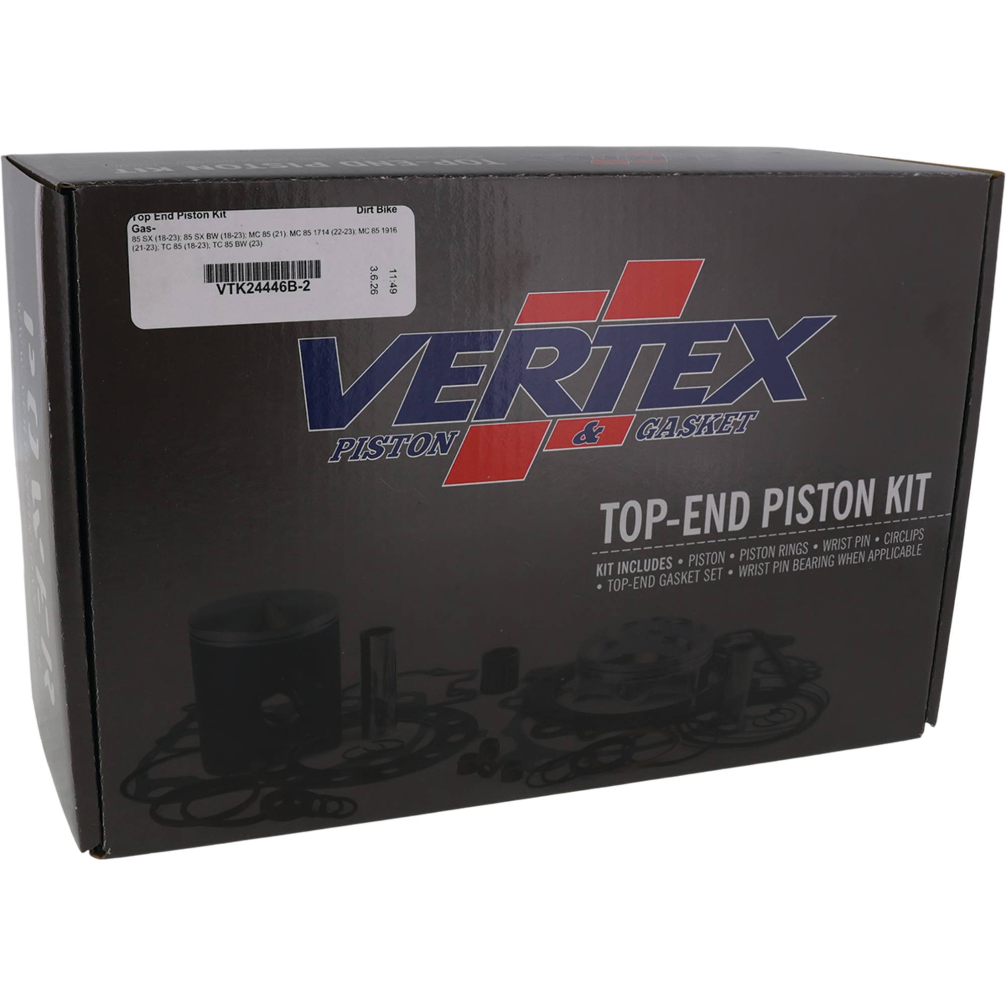 Top End Piston Kit For KTM 85 SX 2018-2024, 85 SX BW 2018-2024; VTK24446B-2