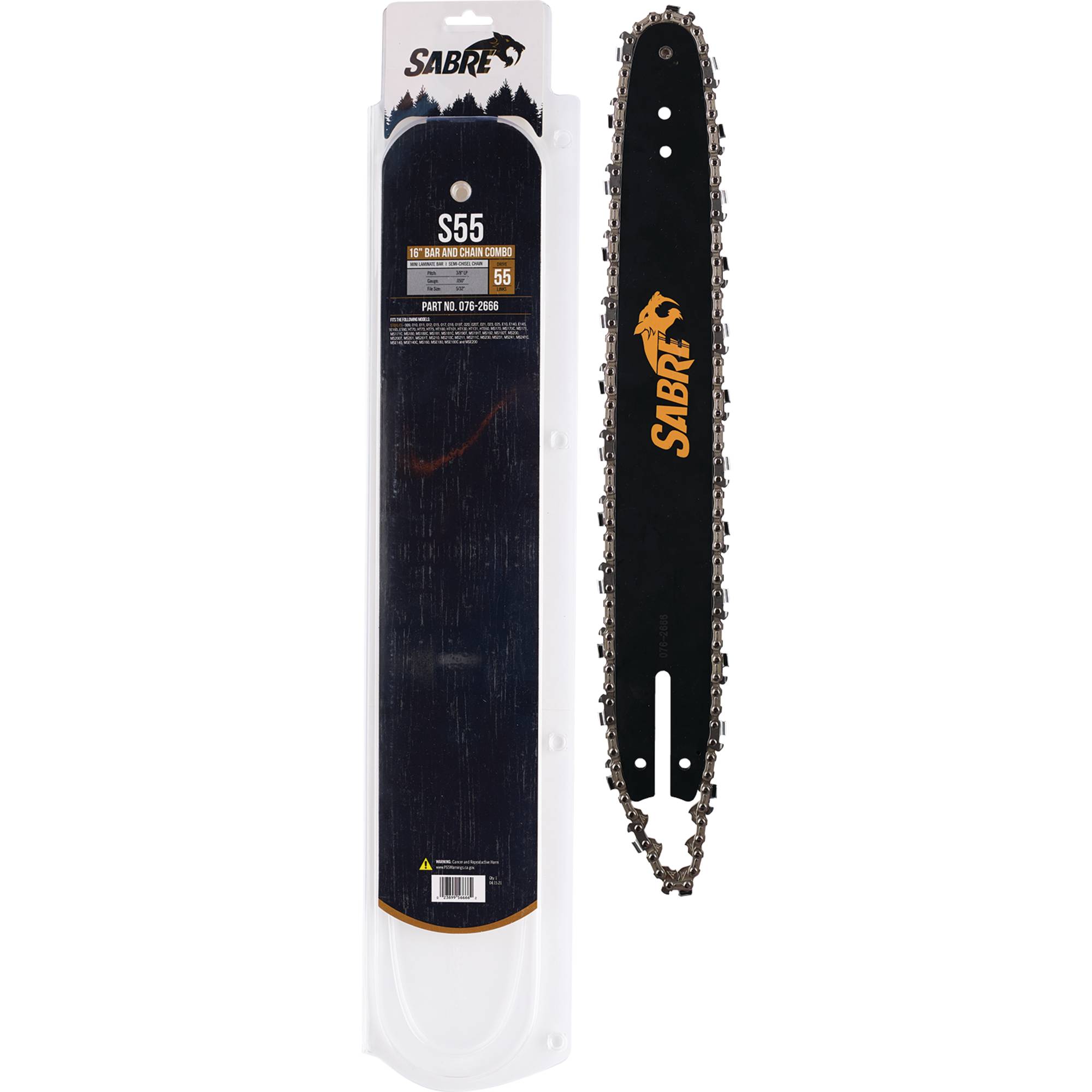 16" Bar and Chain Combo For Stihl 009, 010, 011, 012, 015, 017, 019T 076-2666