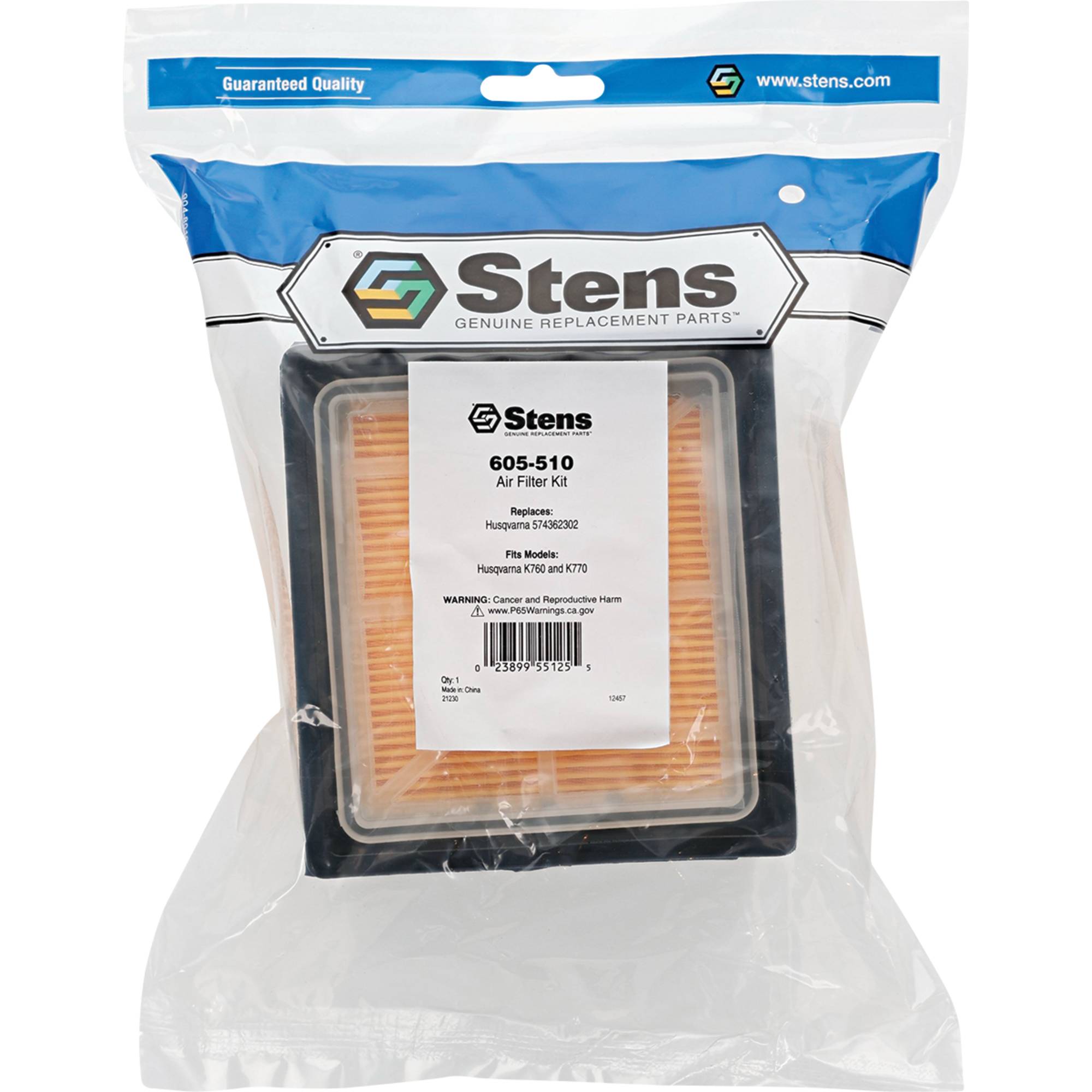 Air Filter For Husqvarna K760 and K770 Cutoff Saws 574362301, 574362302 605-510