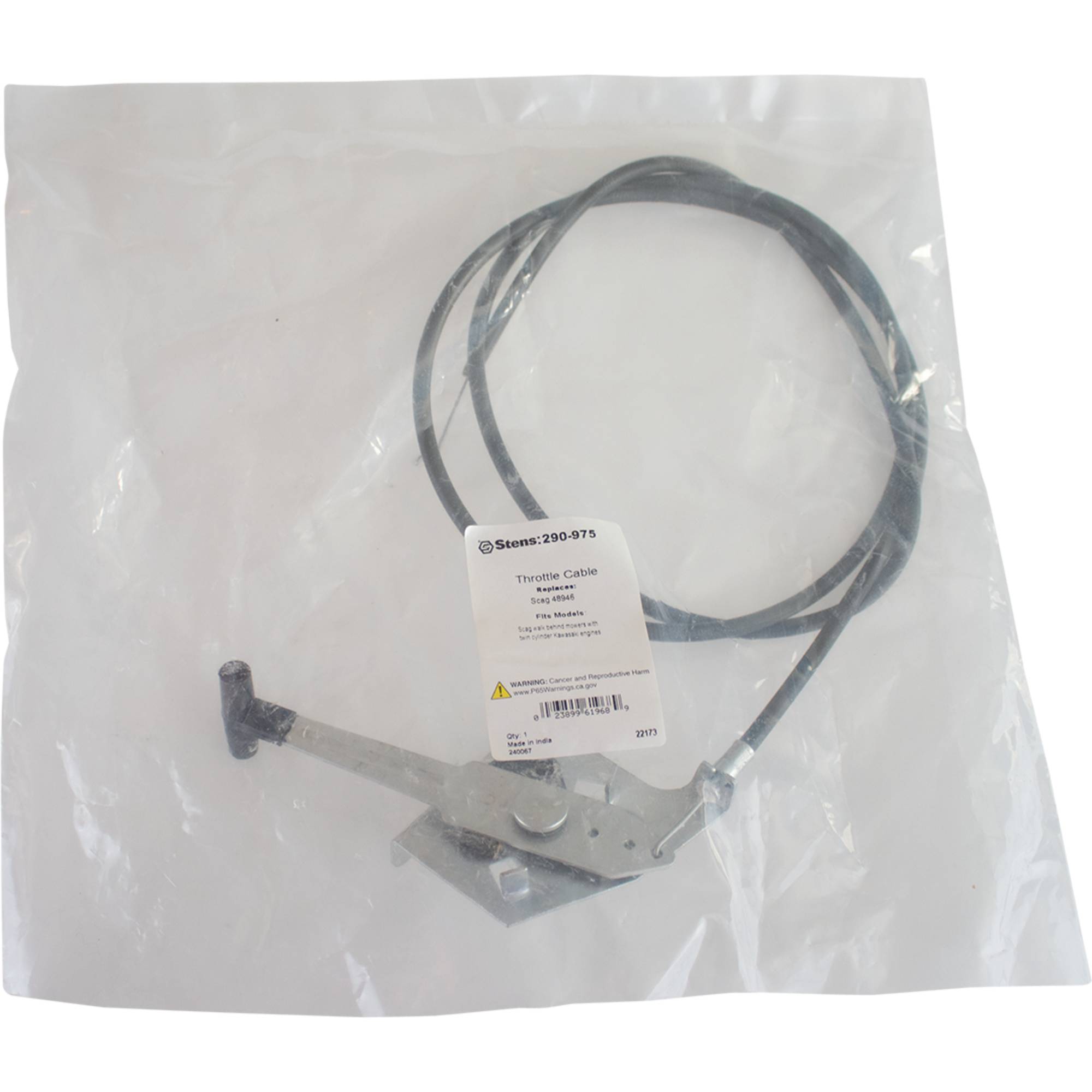 Throttle Cable For Scag Walk-behind mowers with twin cylinder Kawasaki 290-975