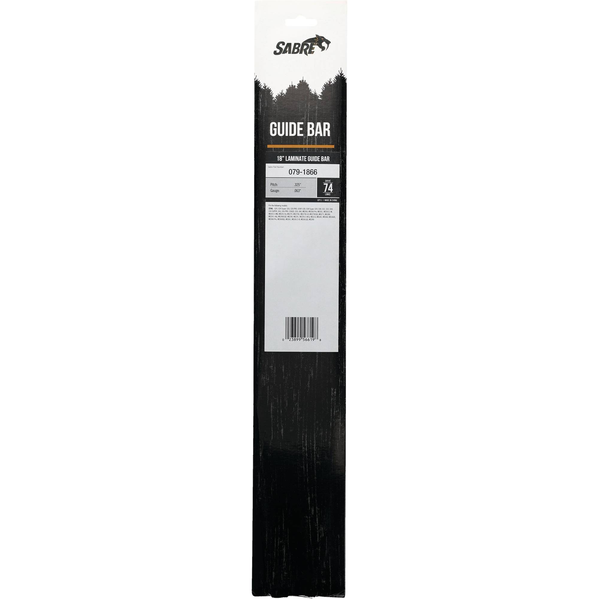 18" Laminate Sprocket Nose Bar For Stihl 024, 024 Super, 026, 026 Pro 079-1866