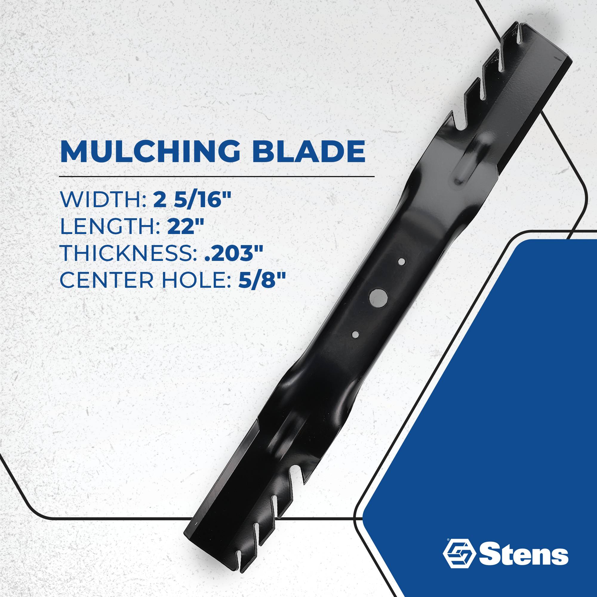Mulching Blade For Walker 7705-25 5/8" Center hole, 2 5/16" Width; 310-931