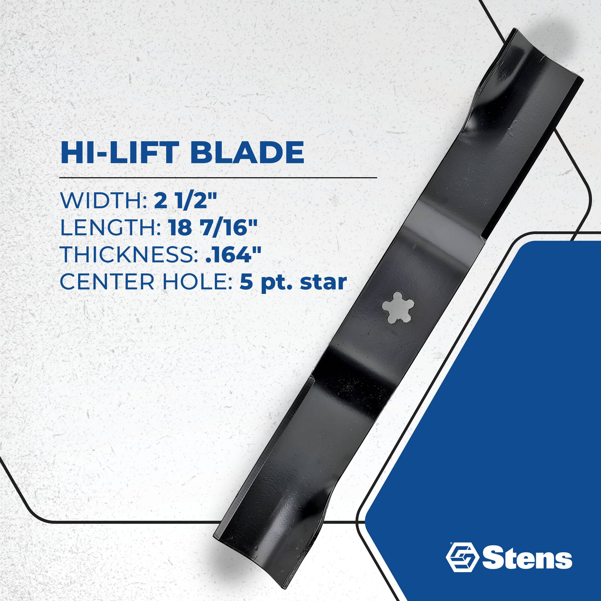 Hi-Lift Blade For Husqvarna 96784490100, 96768100100, 96768090100; 330-903