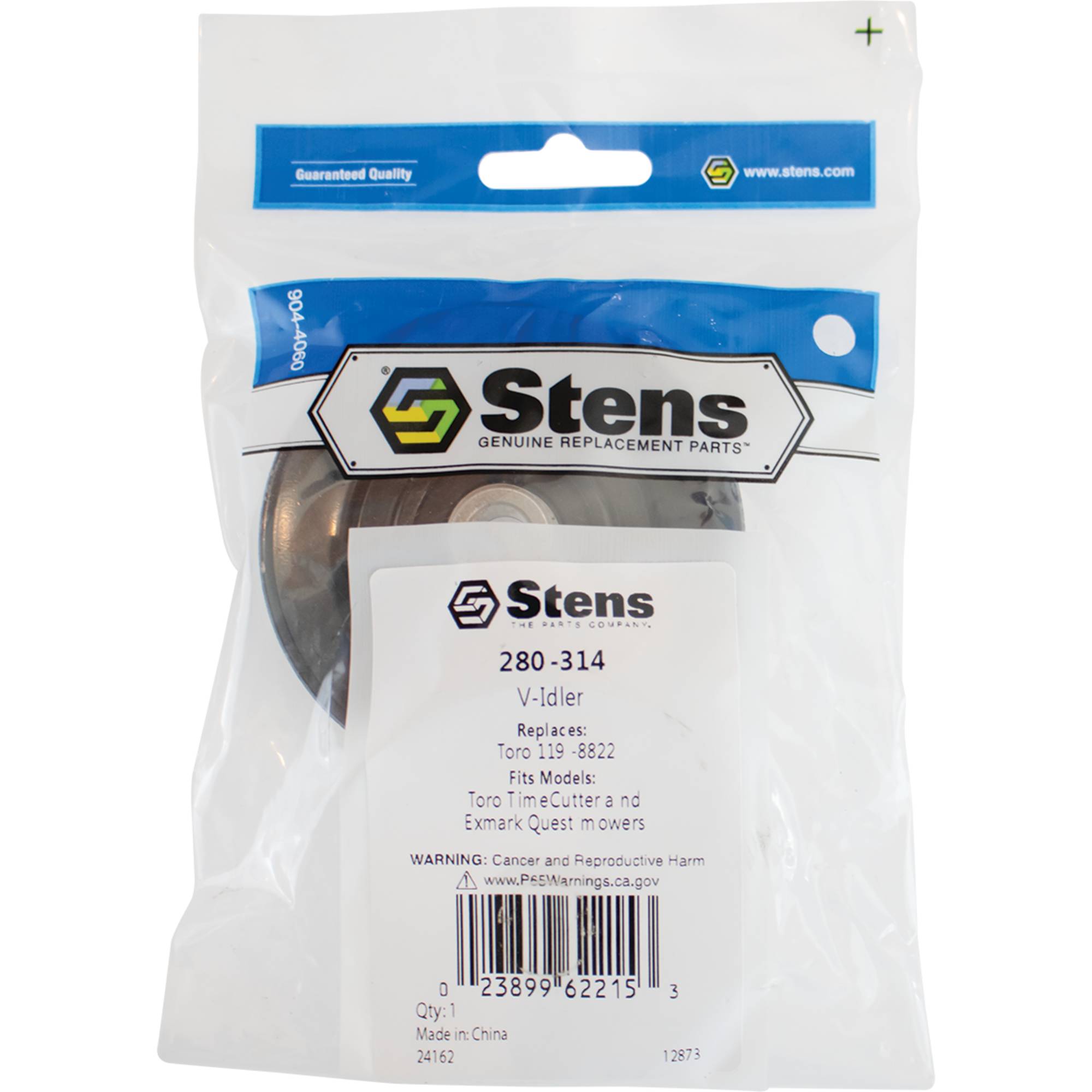 V-Idler For Exmark Quest, Toro TimeCutter Mowers 119-8822; 280-314