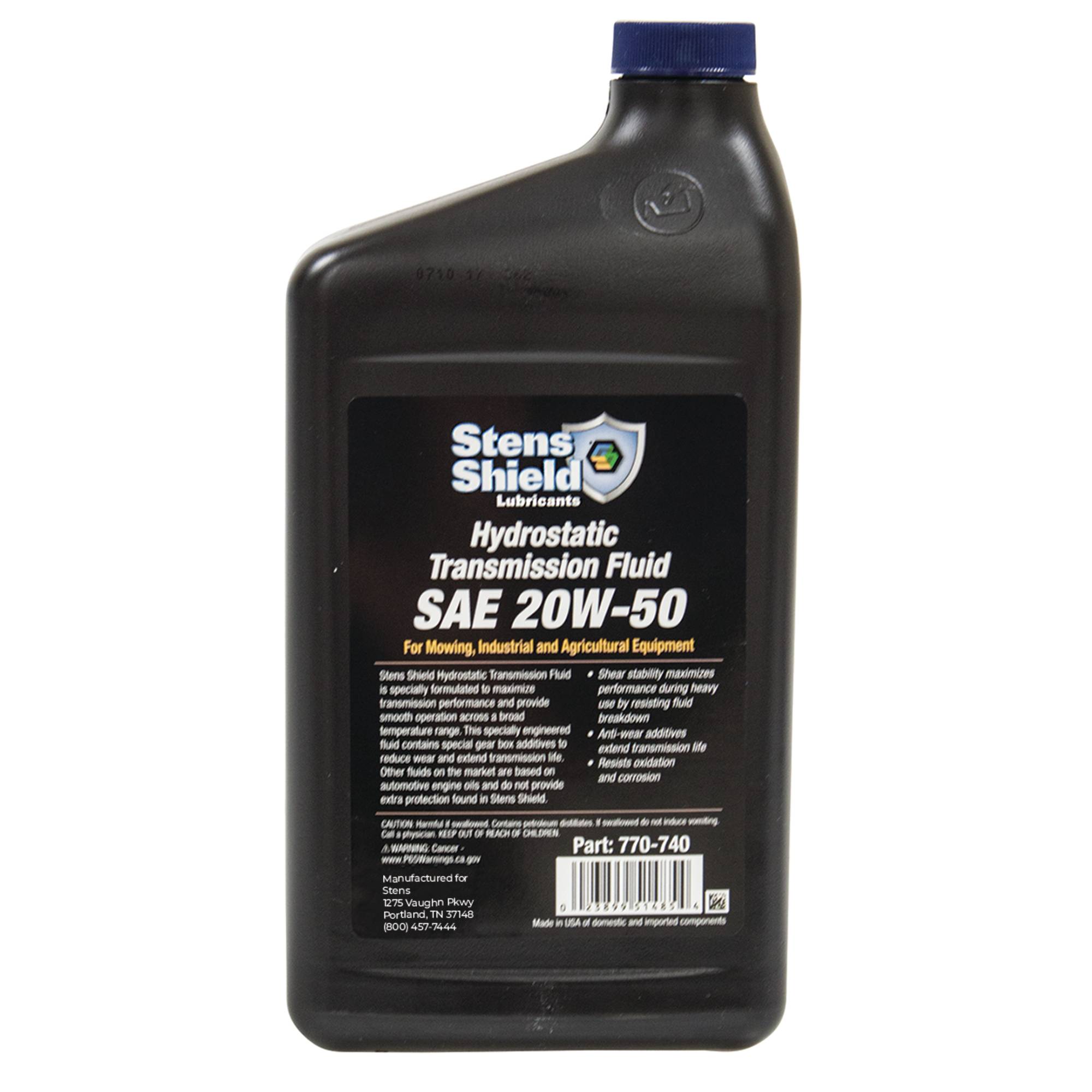 New Hydrostatic Transmission Fluid for Universal Products SAE 20W-50