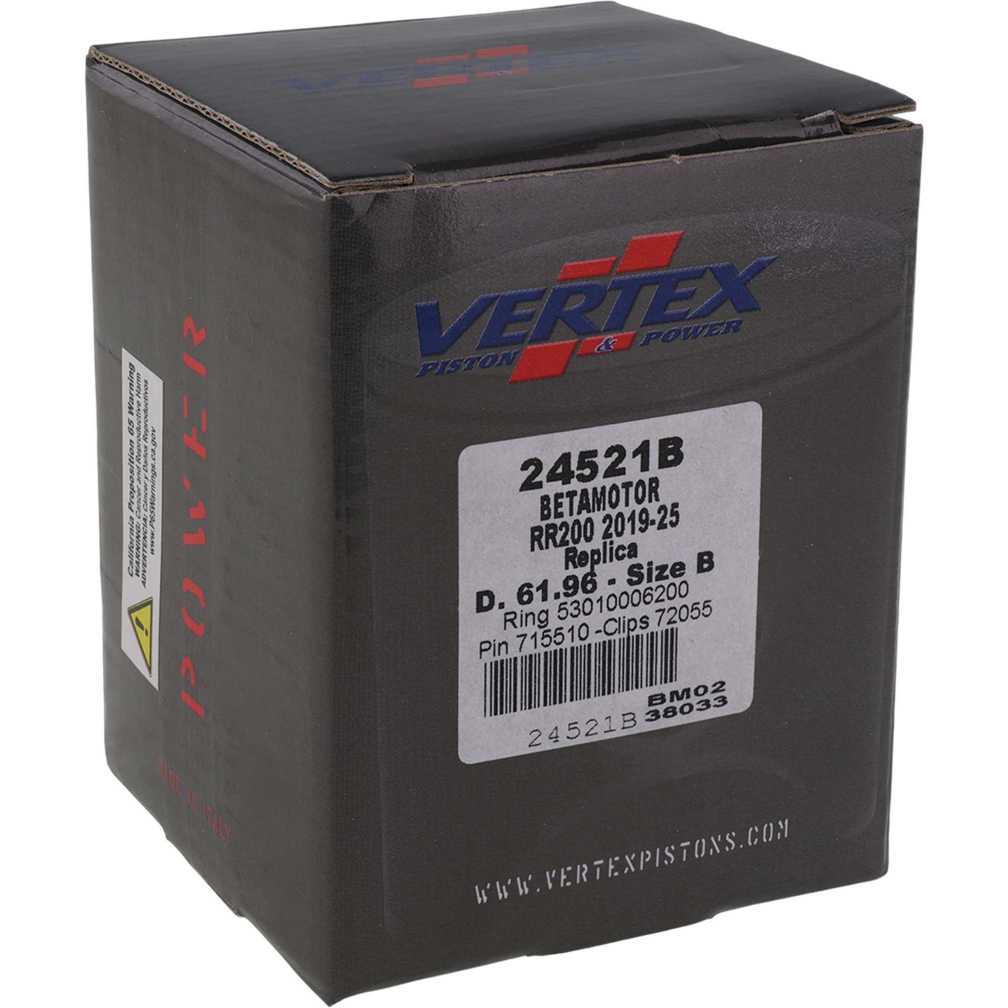 Cast Replica Piston Kit For Beta RR 2T 200 19-24, RR 2T 200 Race 21-26; 24521B