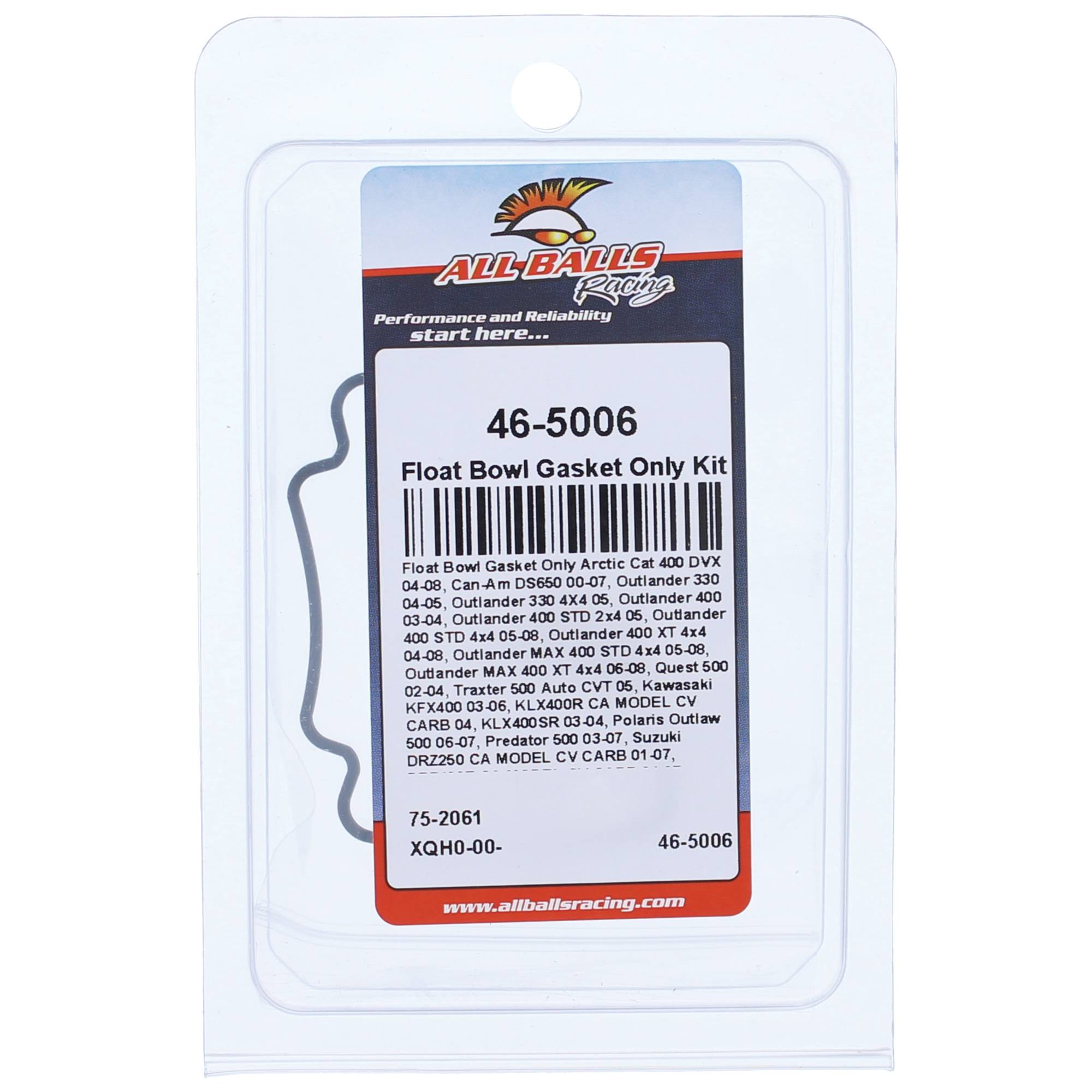 All Balls Float Bowl Gasket Only Kit (46-5006) for Polaris Outlaw 500 06-07