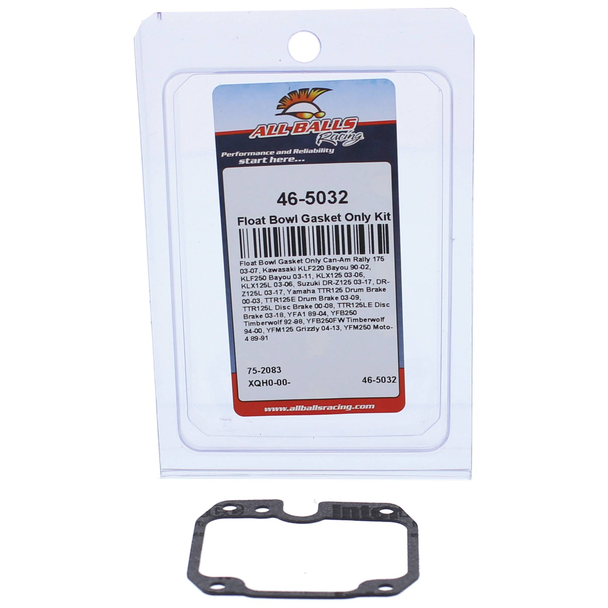 All Balls Float Bowl Gasket Only Kit (46-5032) for Can-Am Rally 175 03-07