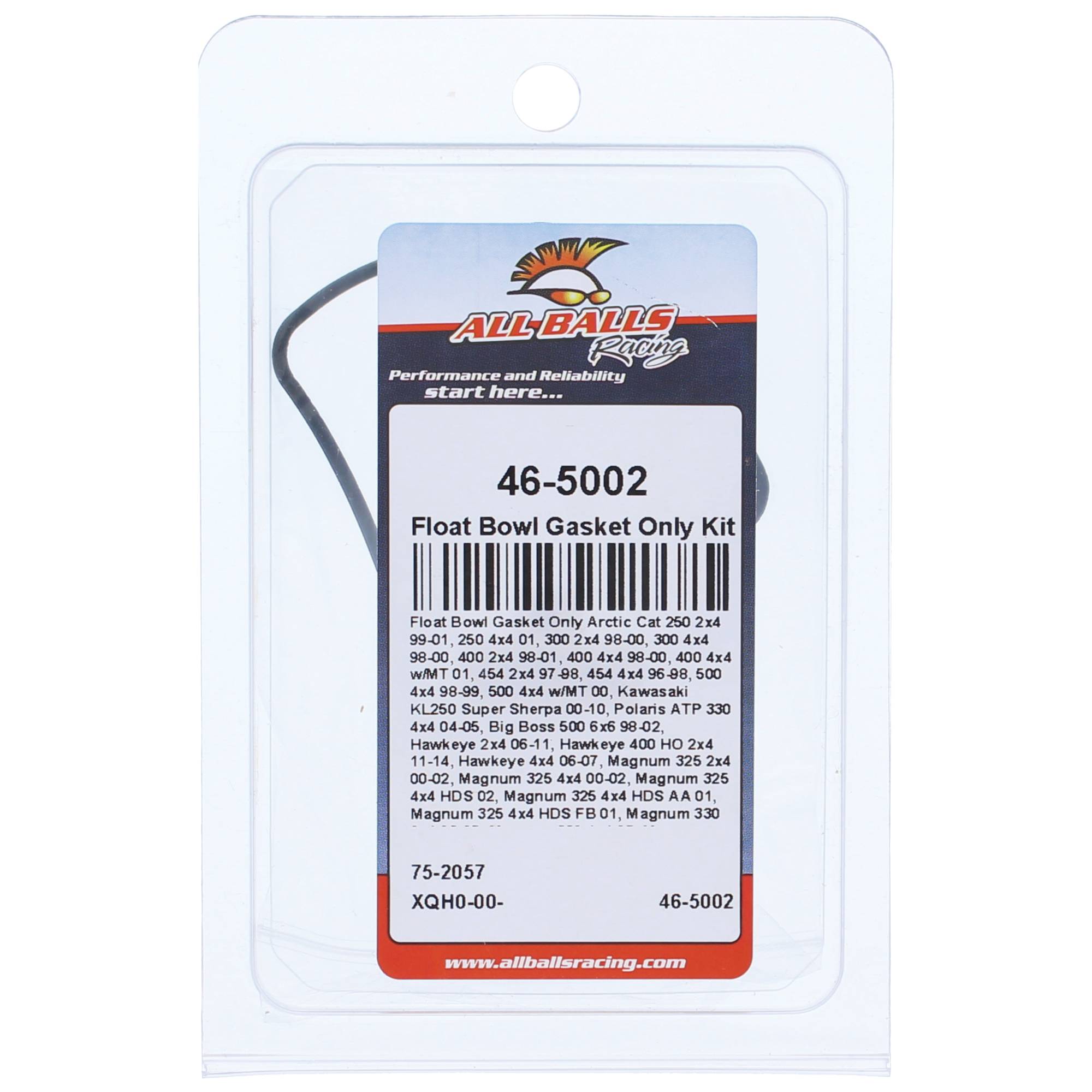 All Balls Float Bowl Gasket Only Kit (46-5002) for Kawasaki KL250 Super Sherpa