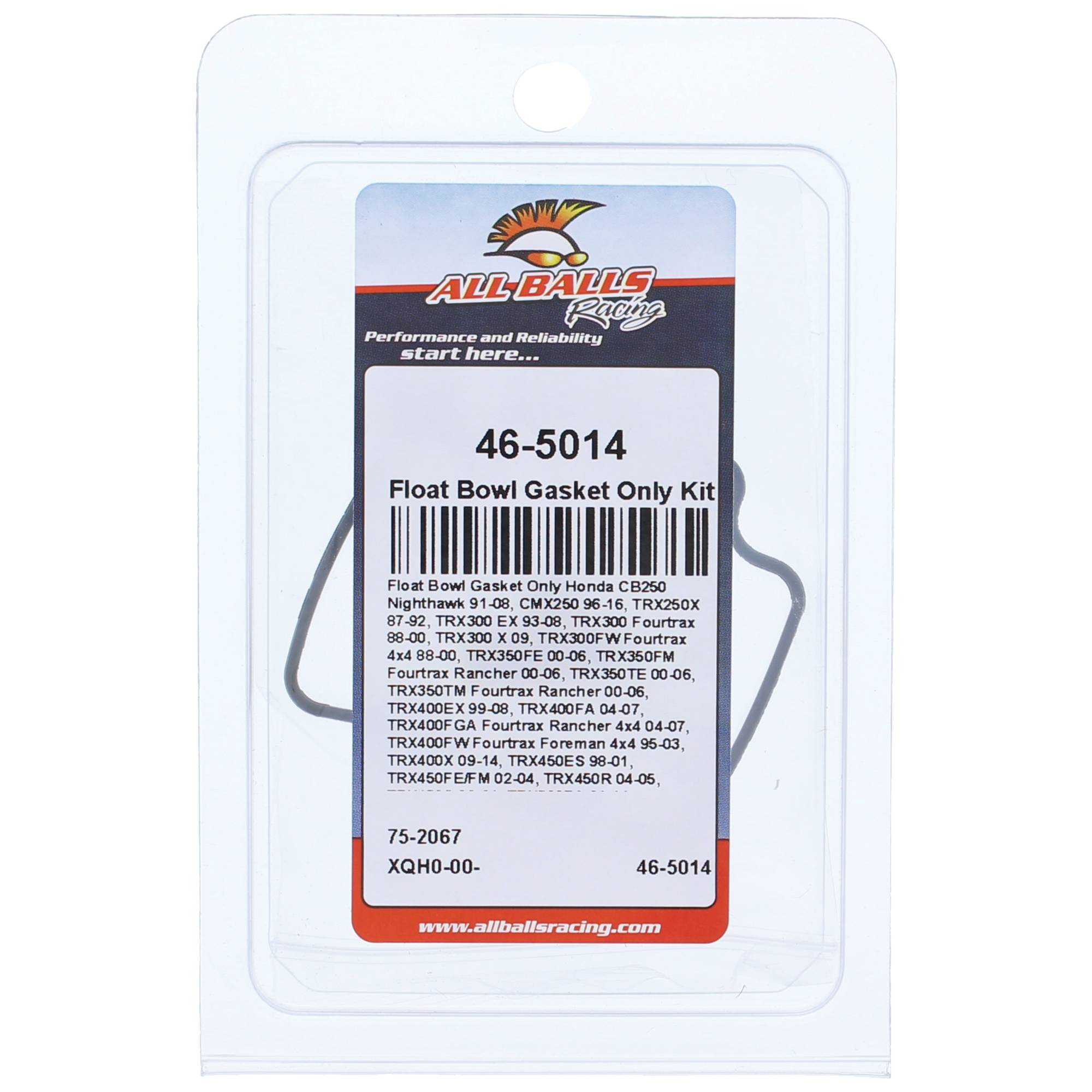 All Balls Float Bowl Gasket Only Kit (46-5014) for Honda VT750CA 04-09