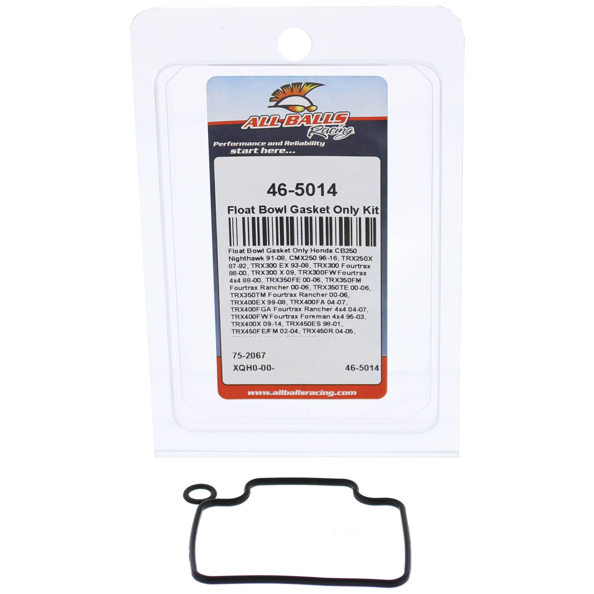 All Balls Float Bowl Gasket Only Kit (46-5014) for Honda VT750CA 04-09