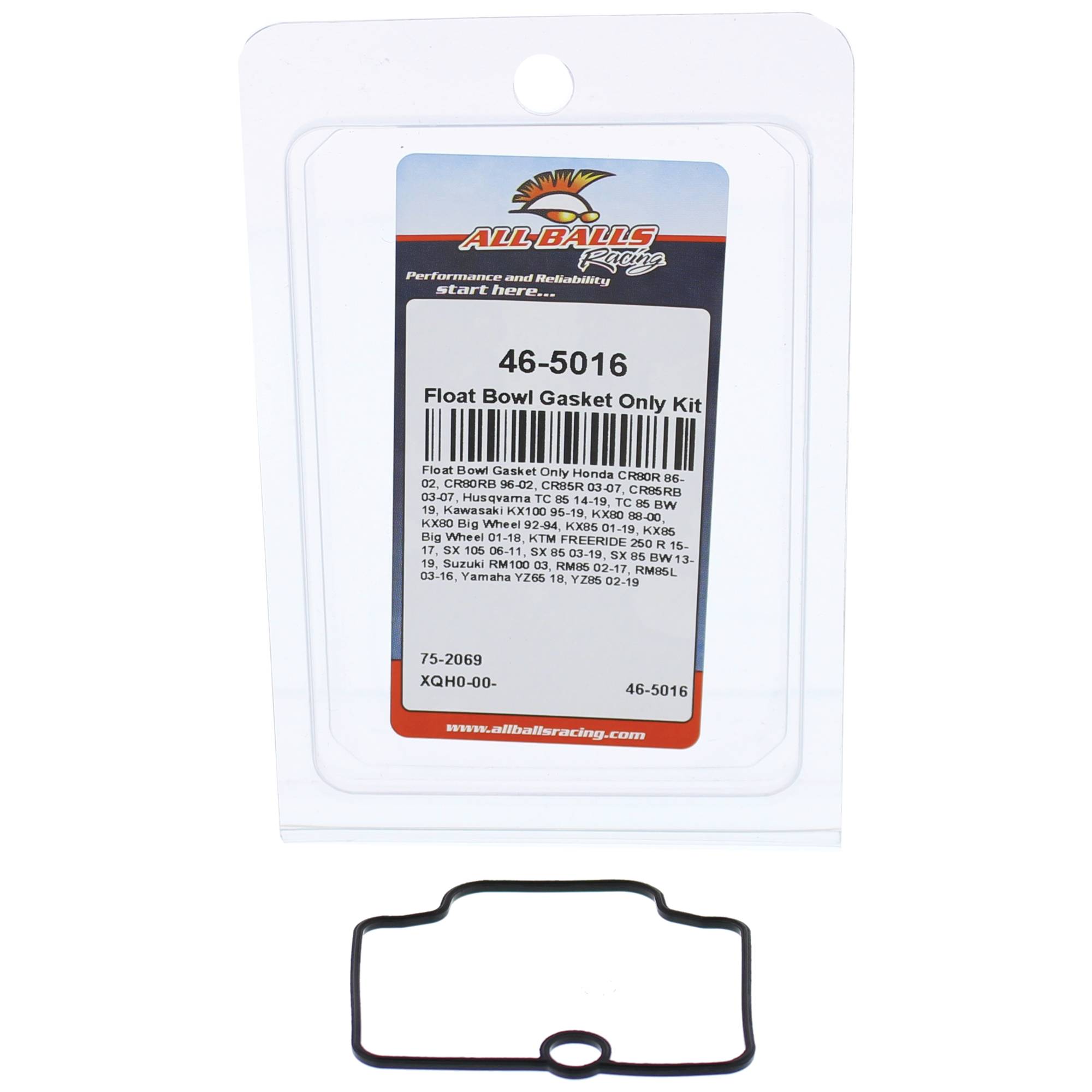 All Balls Float Bowl Gasket Only Kit (46-5016) for Suzuki RM100 03, RM85 02-17