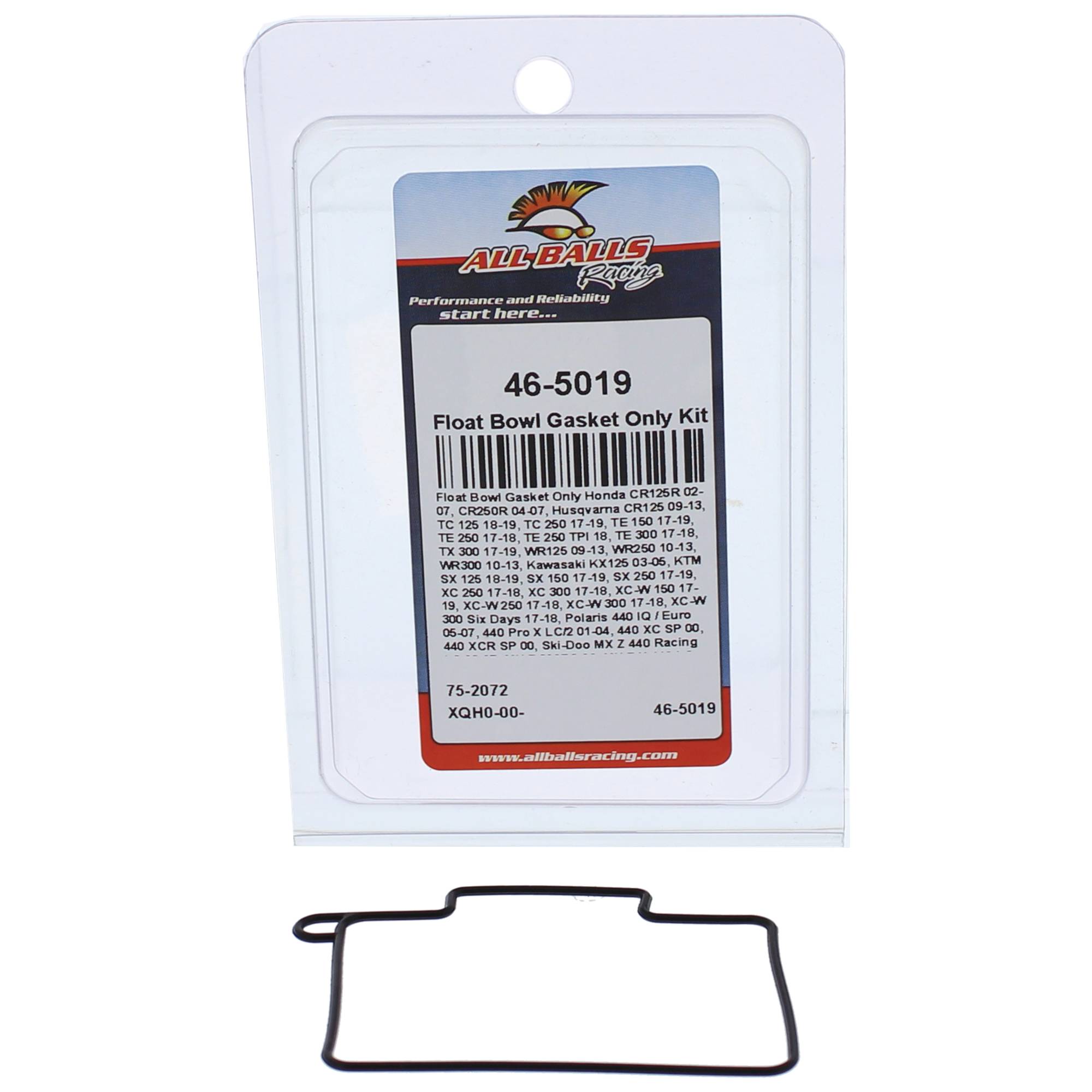 All Balls Float Bowl Gasket Only Kit (46-5019) for Honda CR125R 02-07