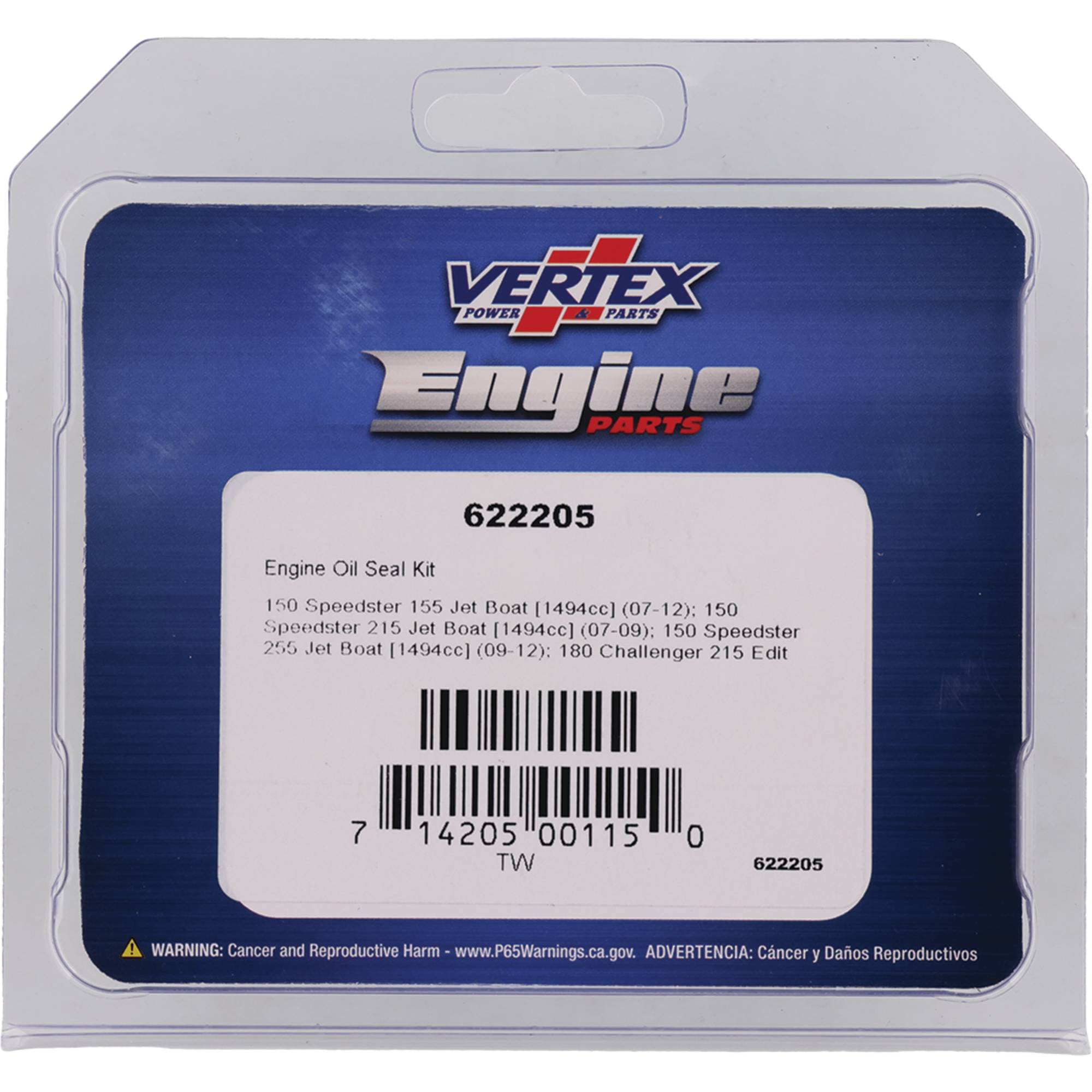 Vertex Sealing Gaskets (622205) for Sea-Doo 150 Speedster 155 Jet Boat 07-12