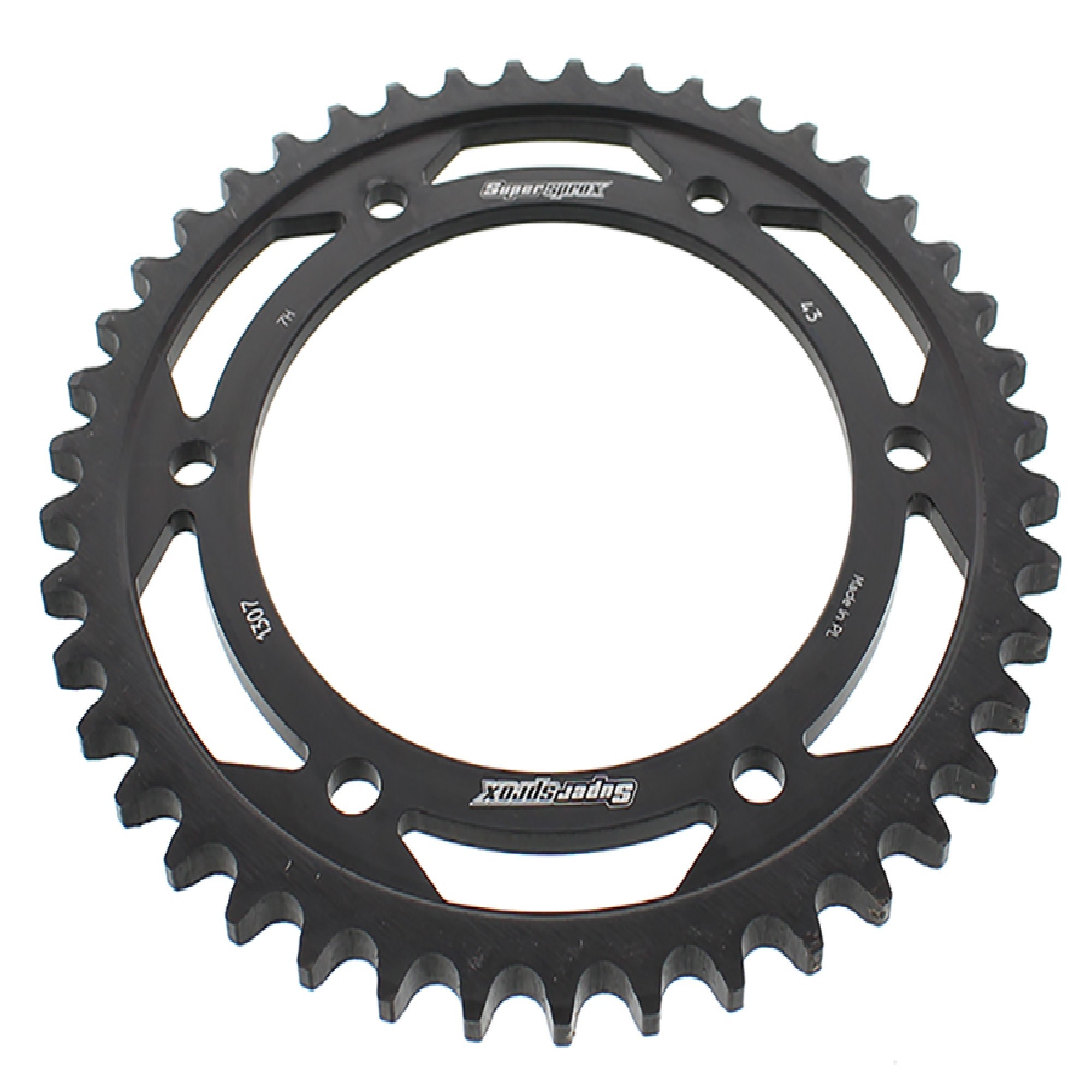 Supersprox Steel Sprocket Black 43T-RFE-1307-43-BLK for Honda CBR600RR 03-18