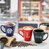 12oz Monogrammed Ceramic Coffee Mugs each
