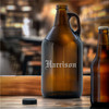 Personalized Amber Growler, 1/2 Gallon