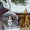 Hand-Blown Angel Ornament, 80mm