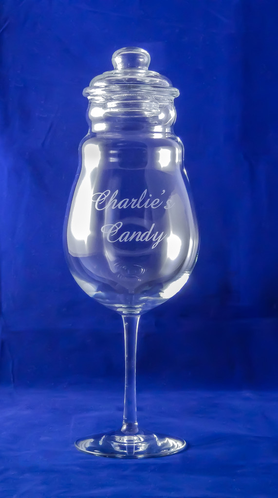 Personalized Small Footed Candy Jar