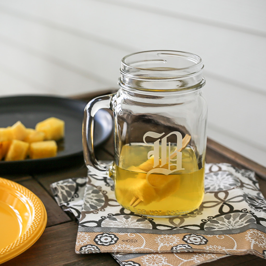 Mason Jar Mug, Monogrammed