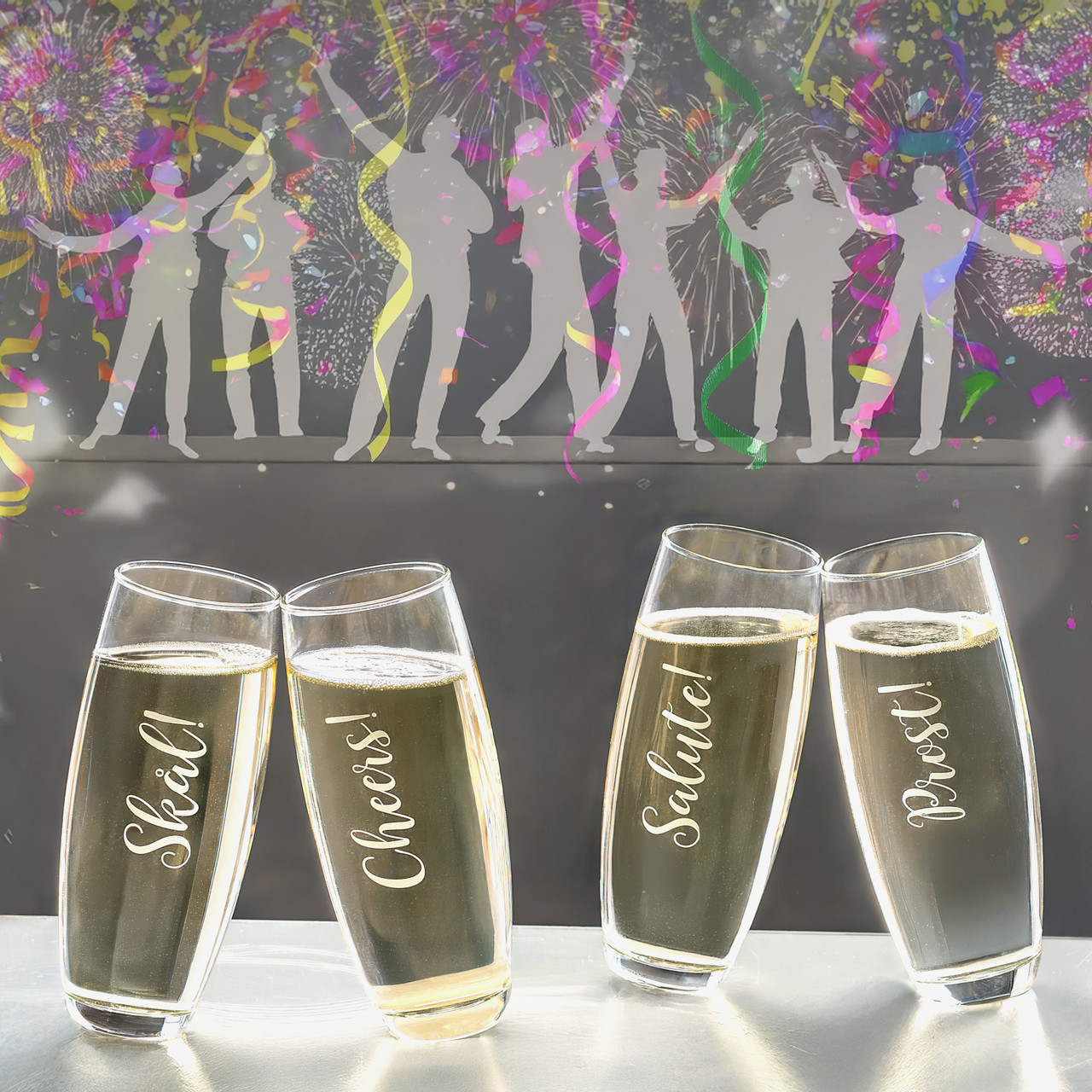 Personalized Crystal Glass flutes Great wedding Gift The Crystal Shoppe