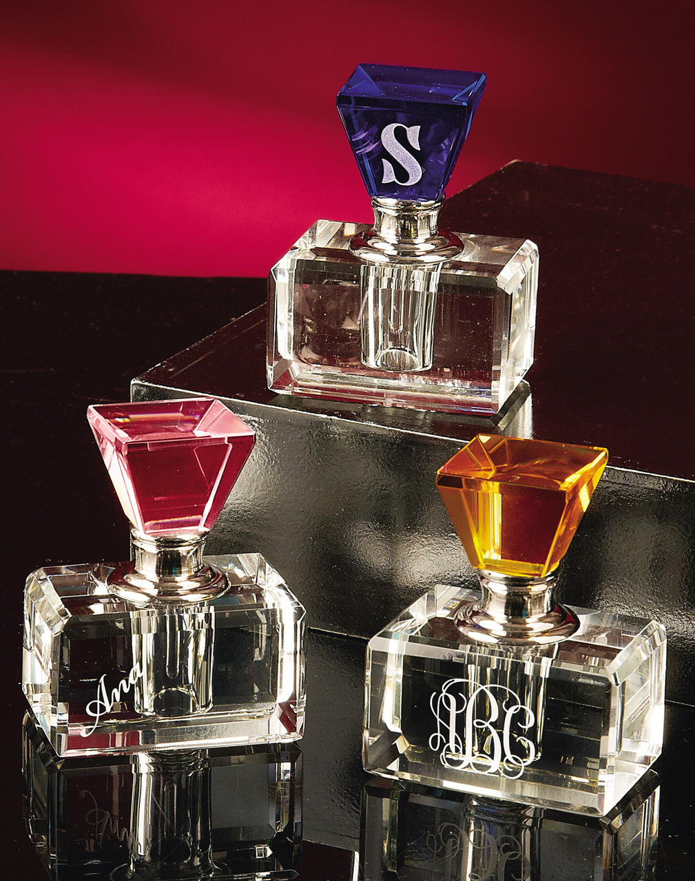 Personalized Crystal Perfume Bottle- great birthday gift The