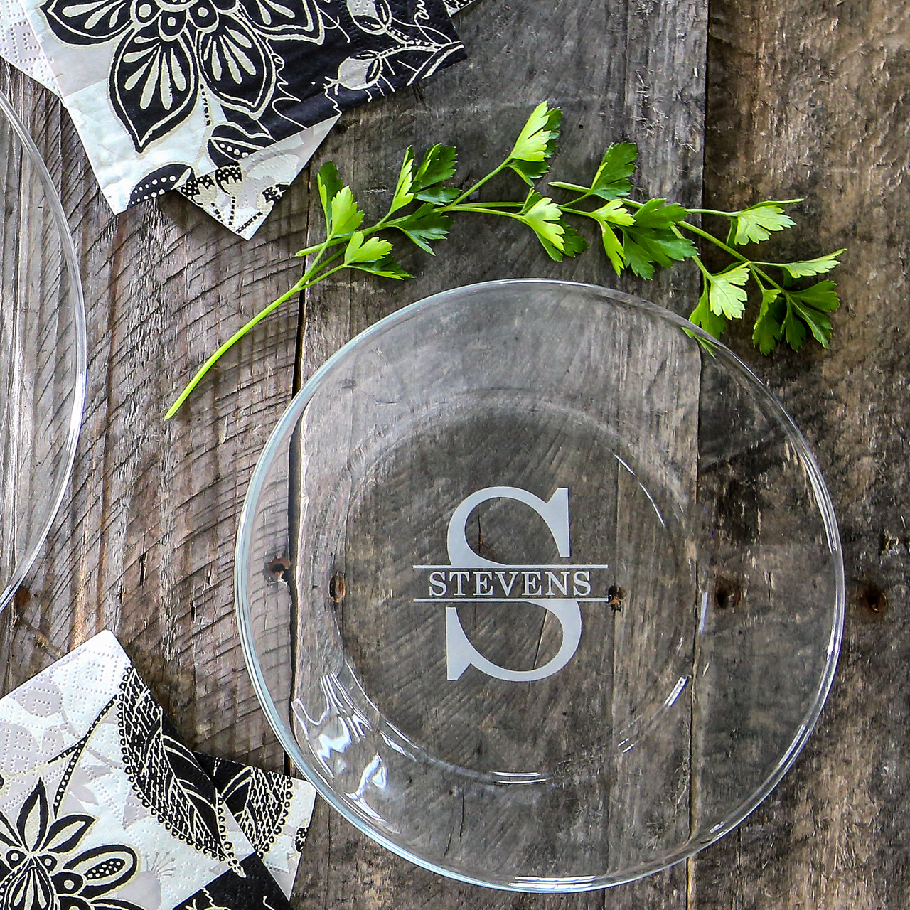 Personalized Crystal Plates Great Wedding Gift The Crystal Shoppe