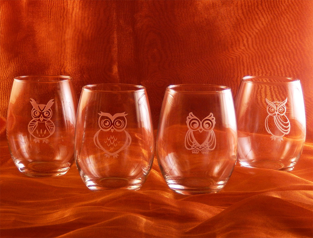 Personalized Animal Glasses - Great friend Gift | The Crystal Shoppe