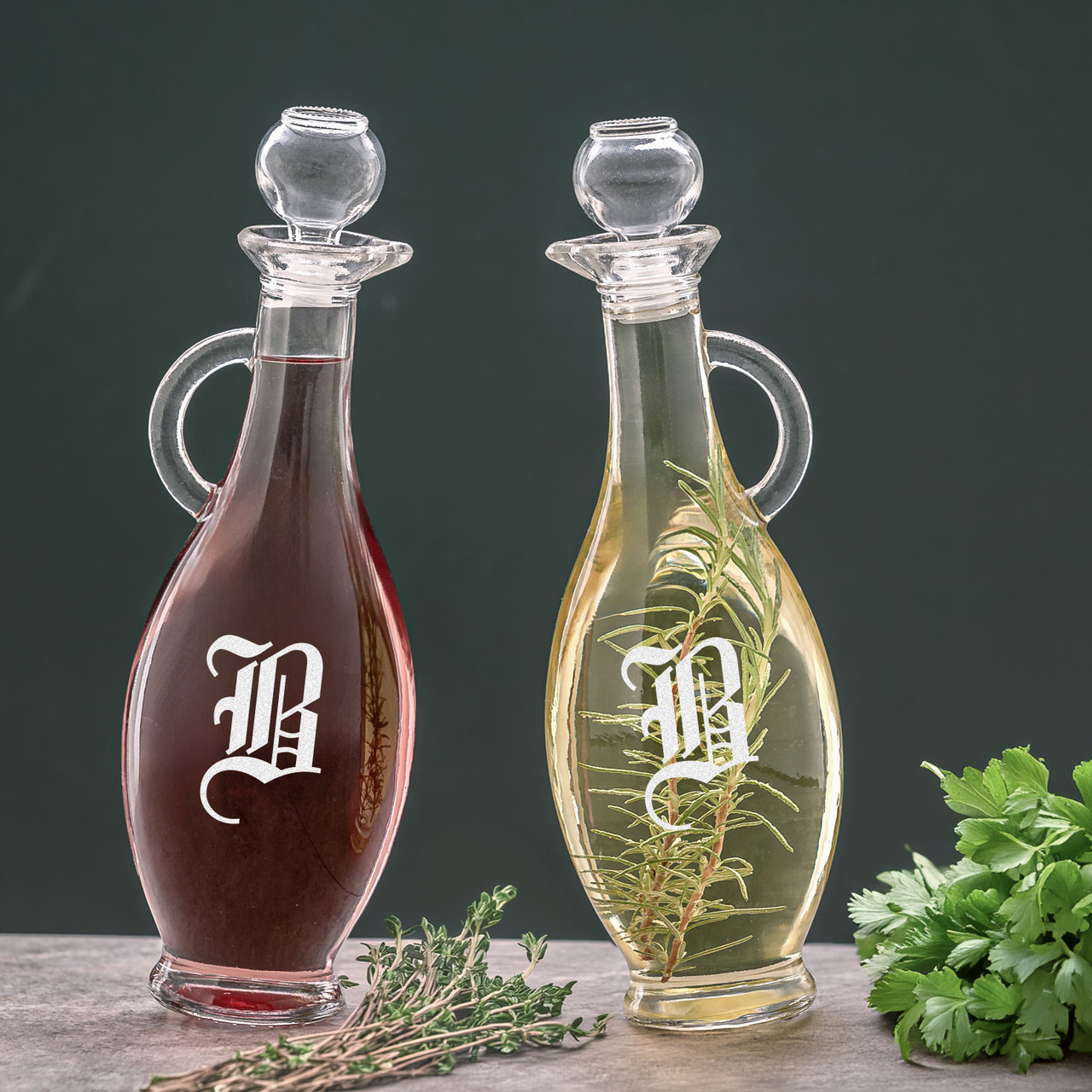 Personalized Cruet Set - Great Birthday Gift | The Crystal Shoppe