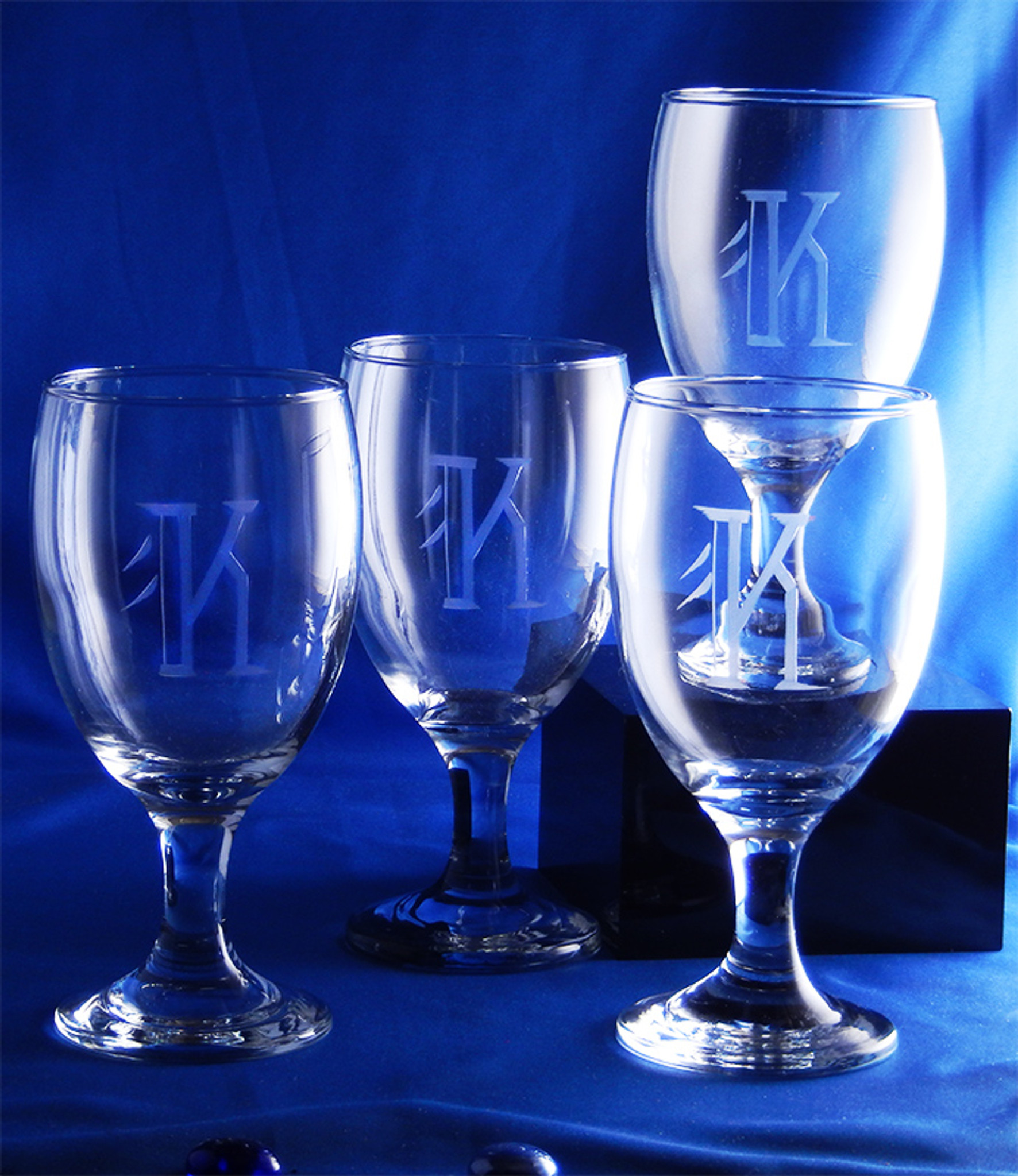 Monogrammed Skylar Glasses (Set of 4)