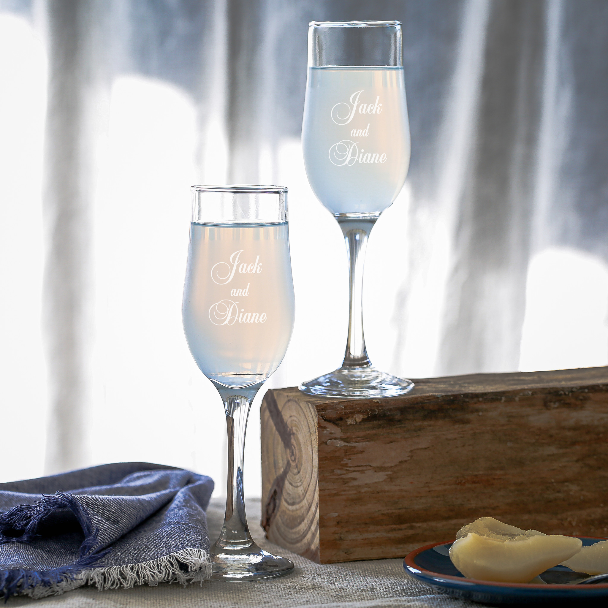 Write Your Own Personalized Stemless Champagne Flute