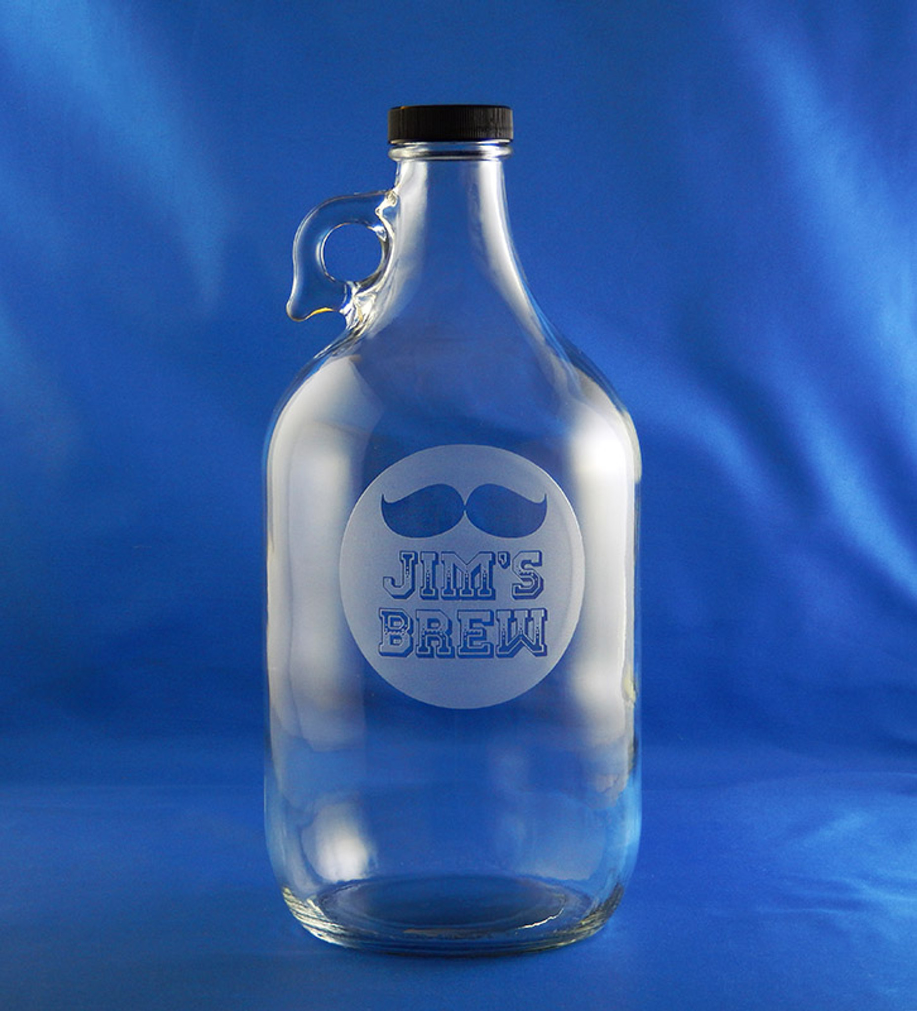 1/2 Gallon Clear Glass Beer Growler Jug