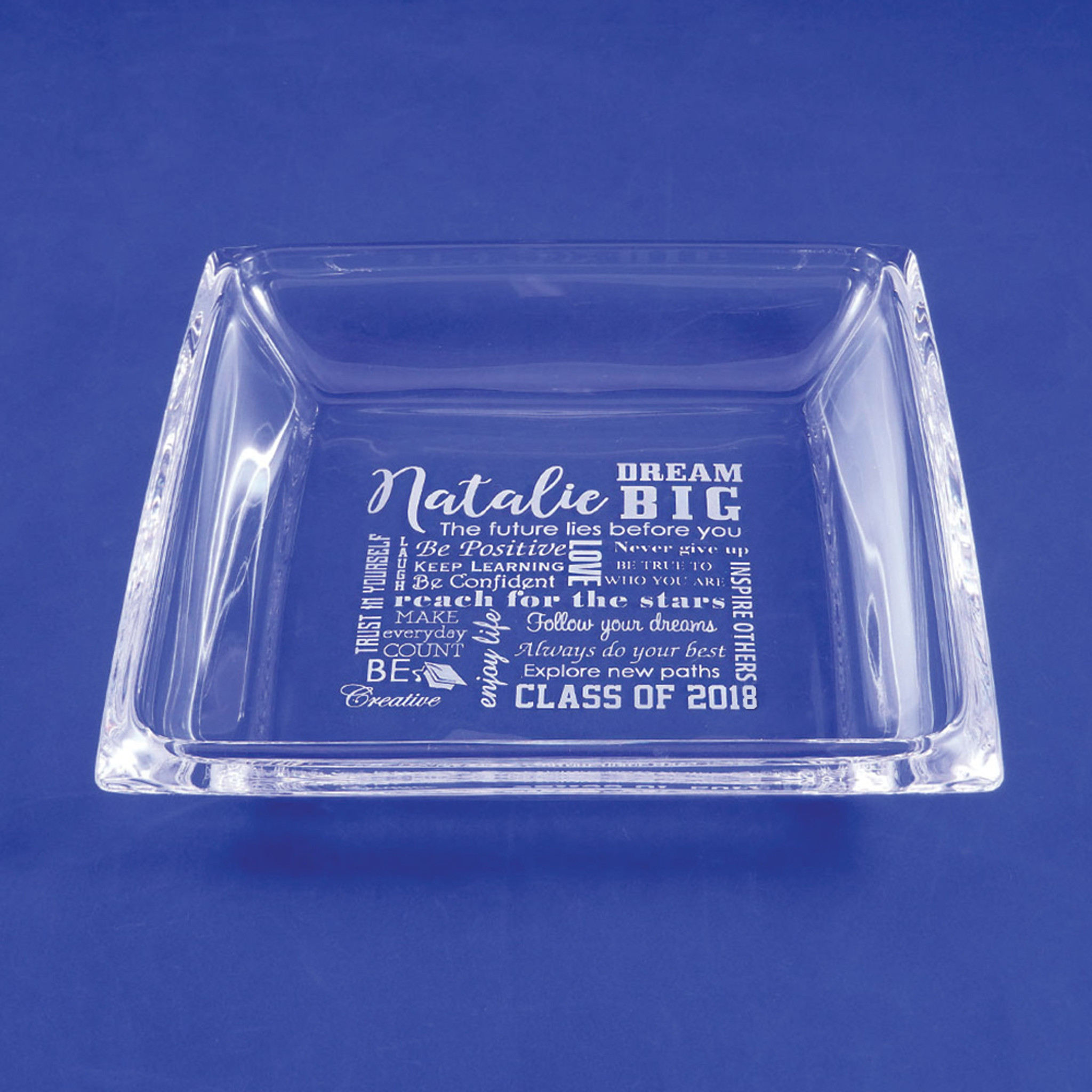 Personalized Crystal Graduation Platter, Class of 2023 Gift - The Crystal  Shoppe