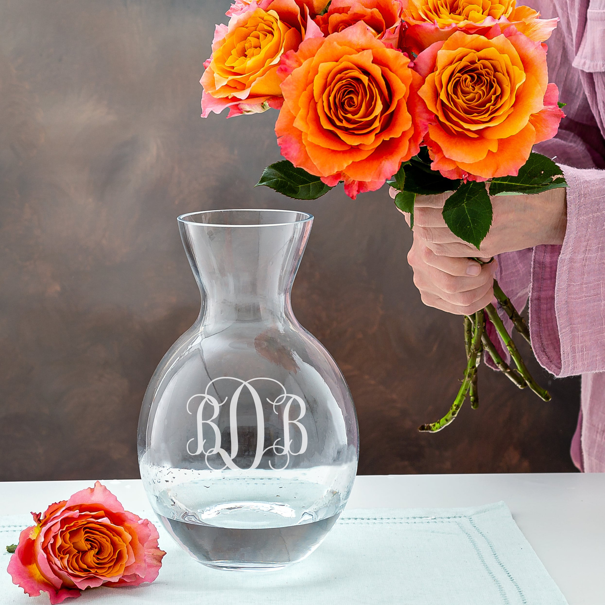 Personalized Crystal Vase Great birthday gift Gift The Crystal Shoppe