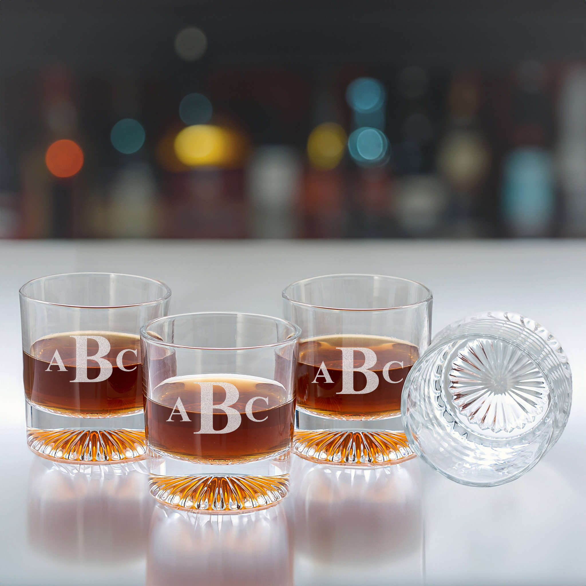 Custom Whiskey Glass, Monogrammed Whiskey Glasses, Rocks Glasses